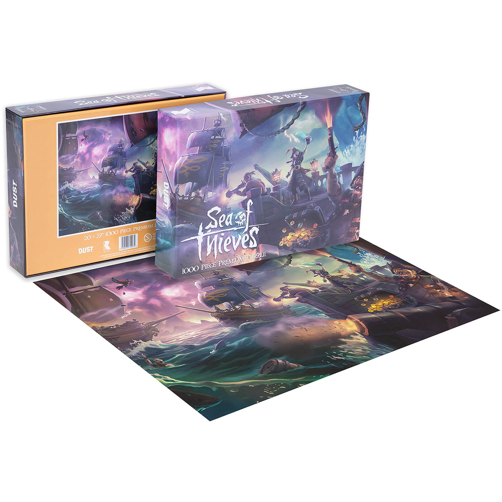 Image of DUST! Sea Of Thieves Ocean Battle 1000pc Puzzle - Zavvi Exclusive