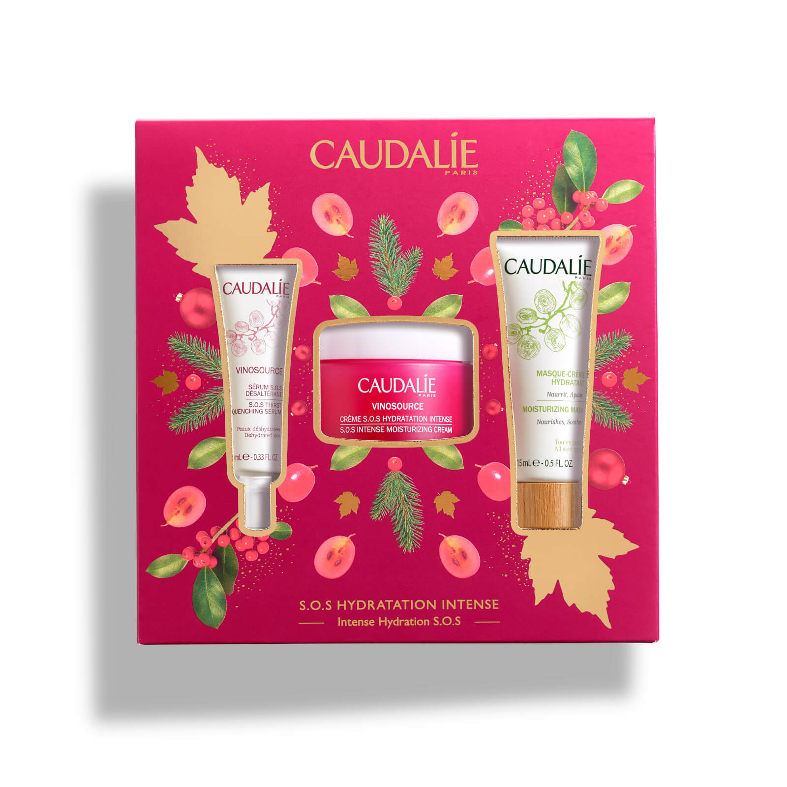 

Caudalie Vinosource SOS Cream Christmas Set Intense Hydration S.O.S