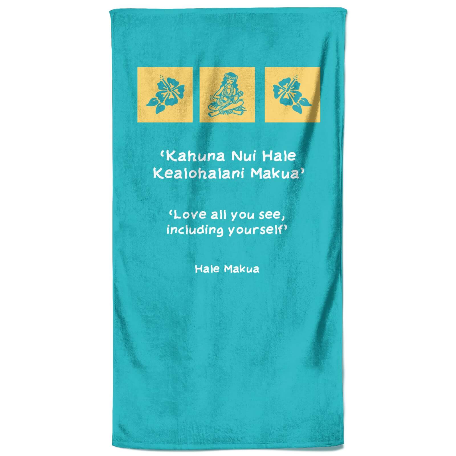 Hawaiian Quote Beach Towel