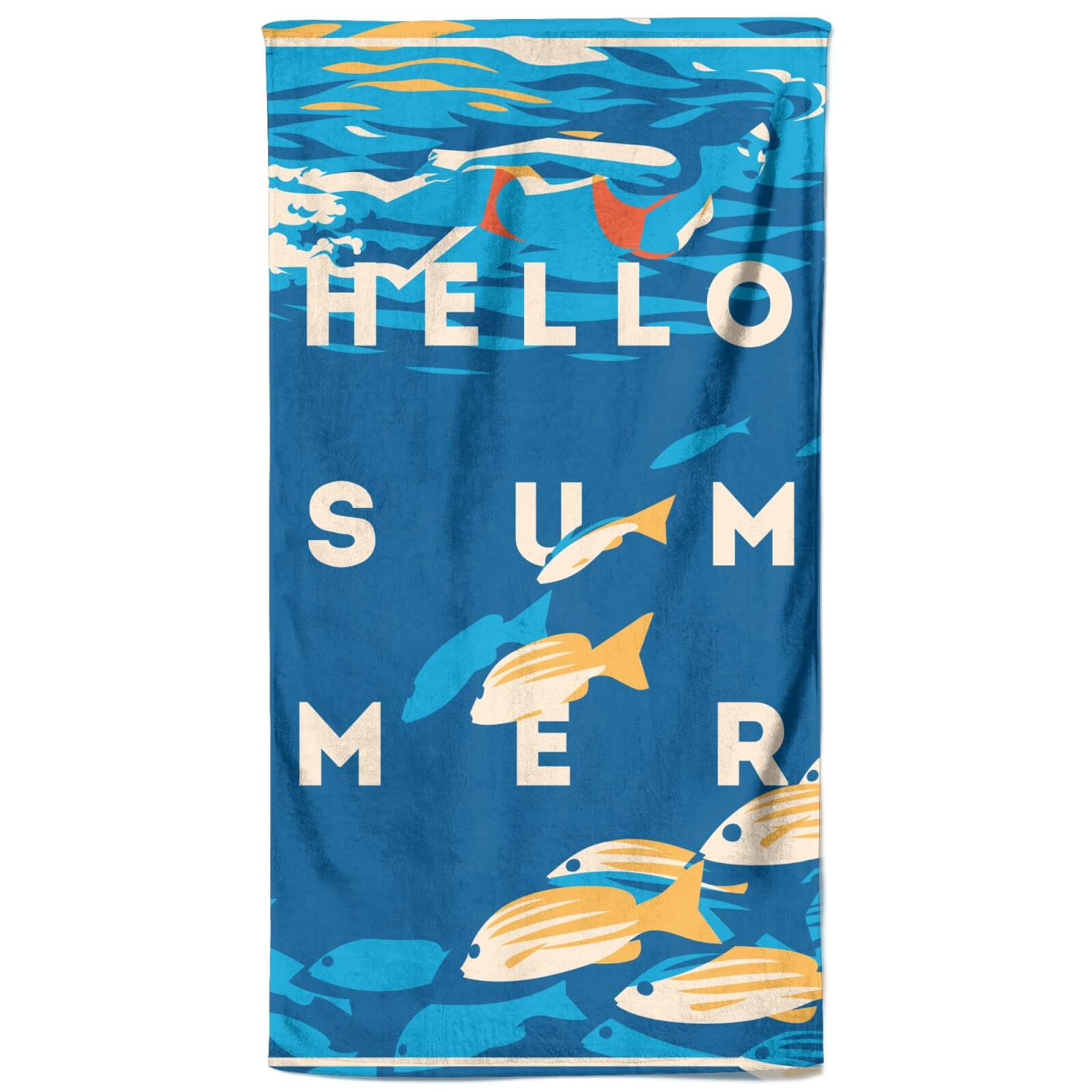 Swimming With The Fishes Beach Towel