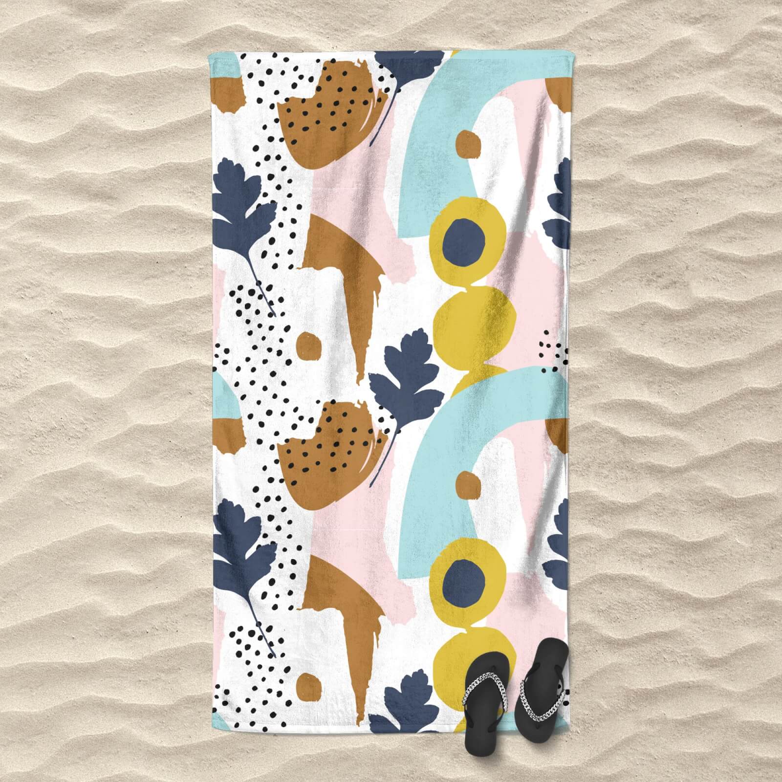 Funky Summer Pattern Beach Towel