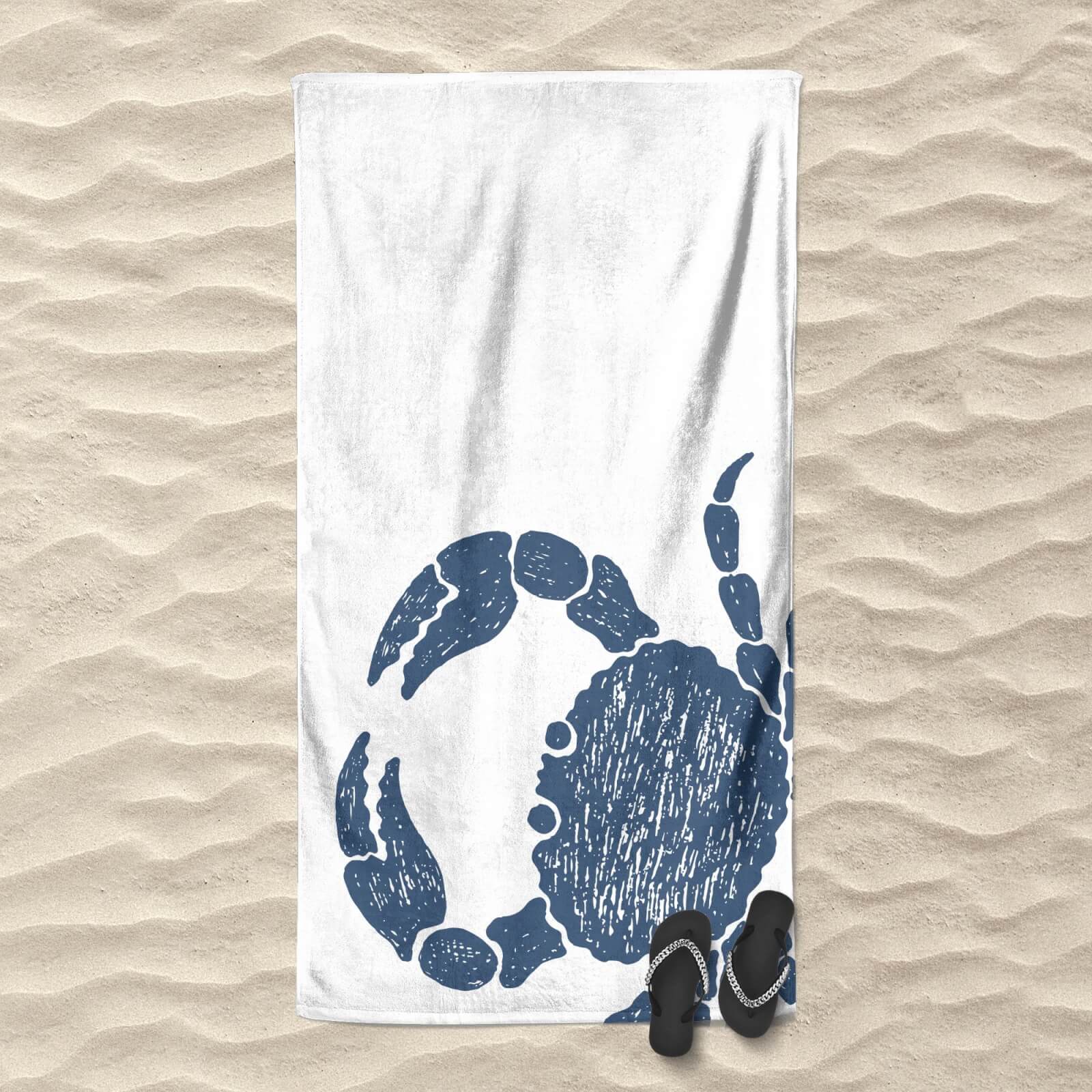Hey Look, A Crab Beach Towel