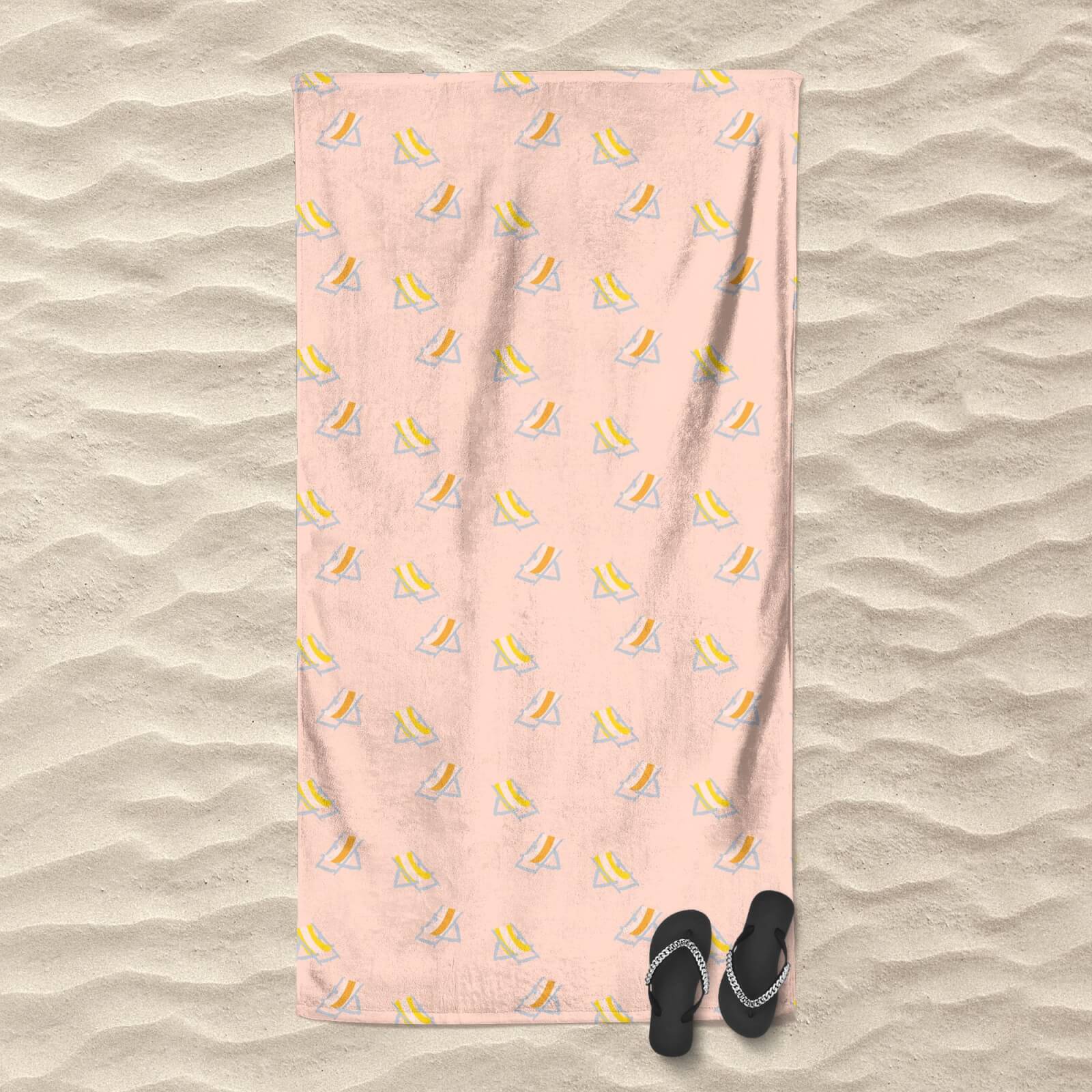 Crowded Beach Beach Towel
