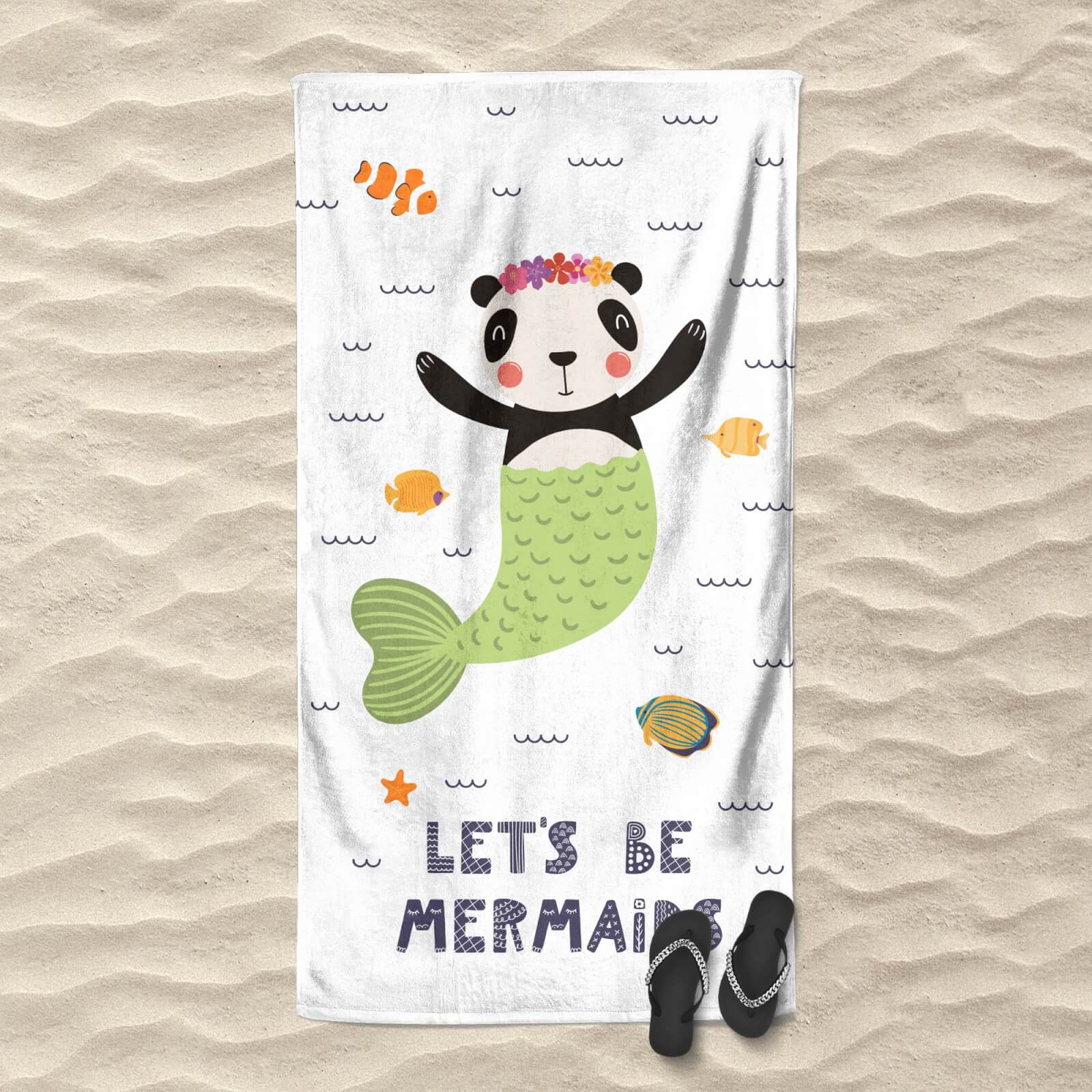 Let's Be Mermaids Beach Towel