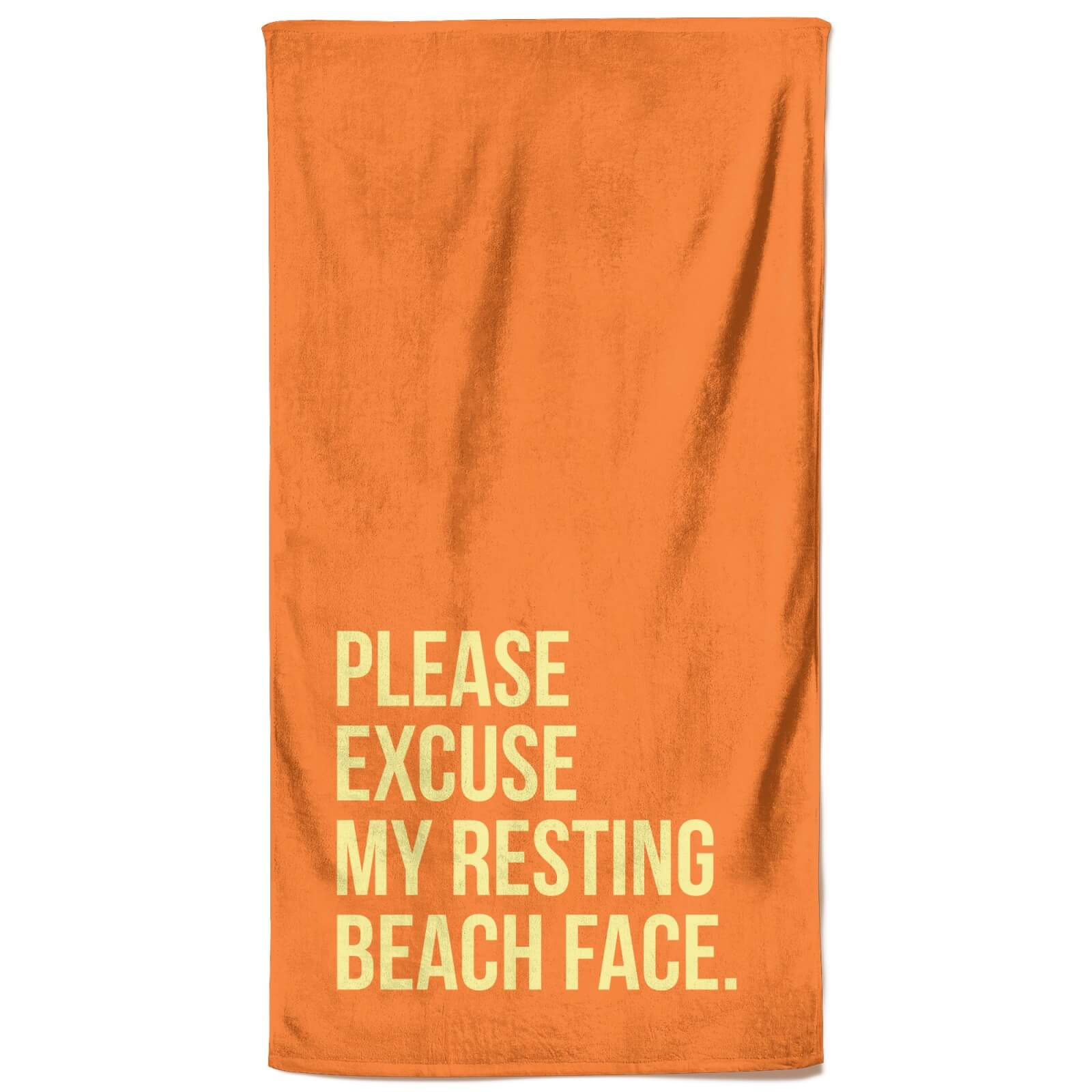 Please Excuse My Resting Beach Face Beach Towel