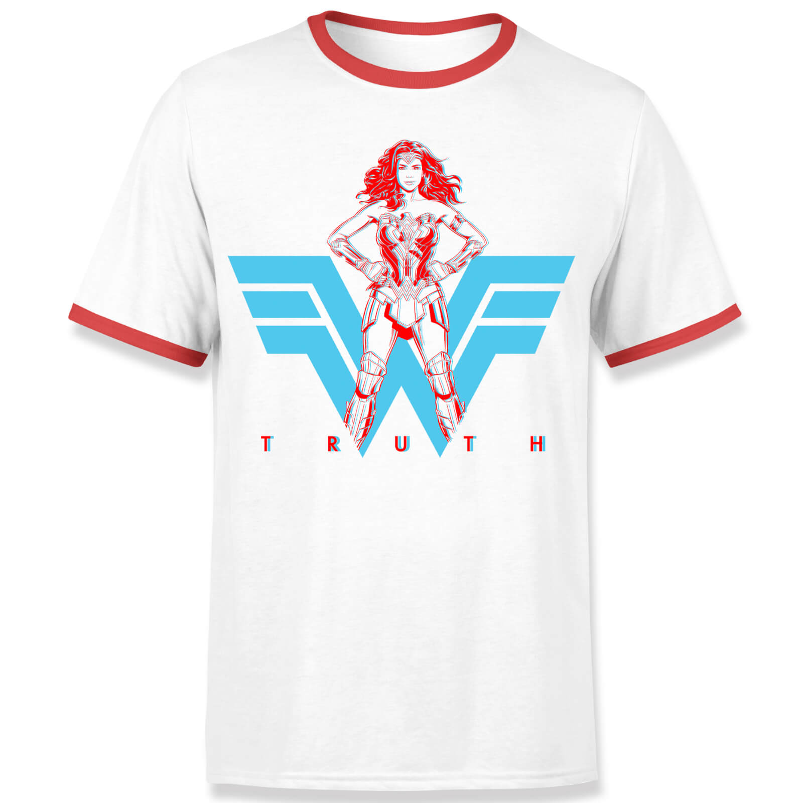 Wonder Woman Truth Unisexe Ringer T-Shirt - Blanc - S - Blanc
