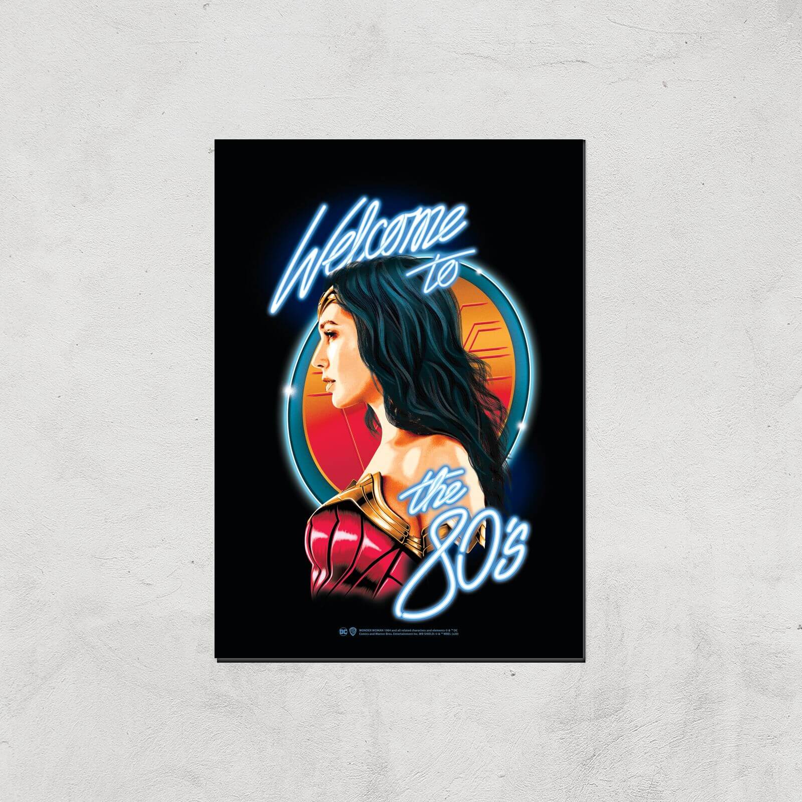 Poster Artistico Wonder Woman Retro - A4 - Print Only