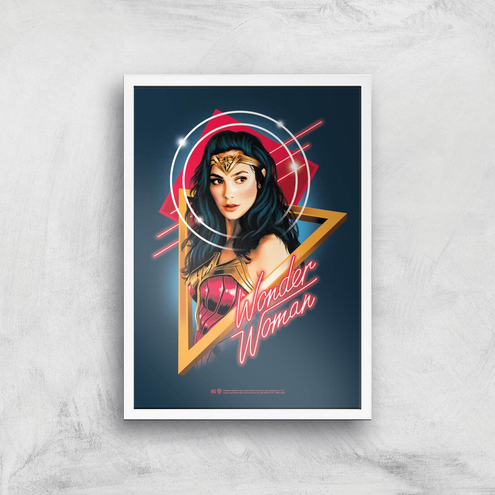 

Poster Artistico Wonder Woman Welcome To The 80s - A3 - White Frame