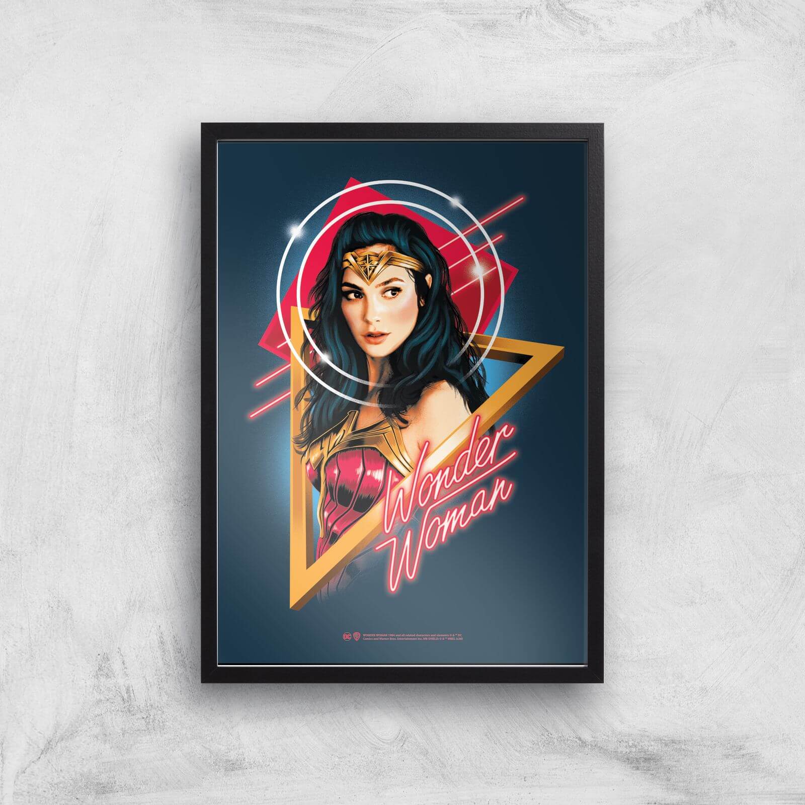 

Wonder Woman Welcome To The 80s Giclee Art Print - A2 - Black Frame