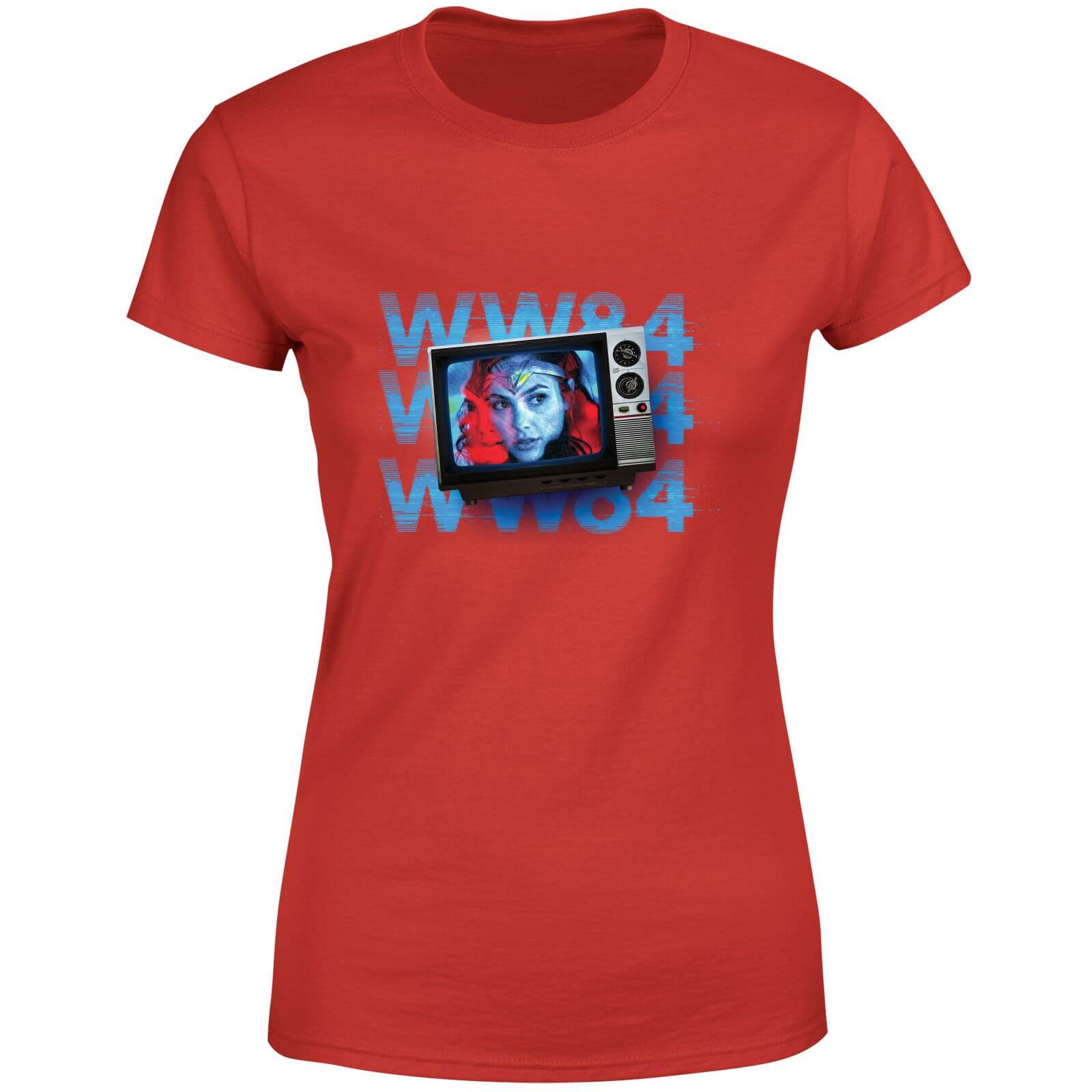 Wonder Woman WW84 Retro TV Women's T-Shirt - Rood - XS - Rouge