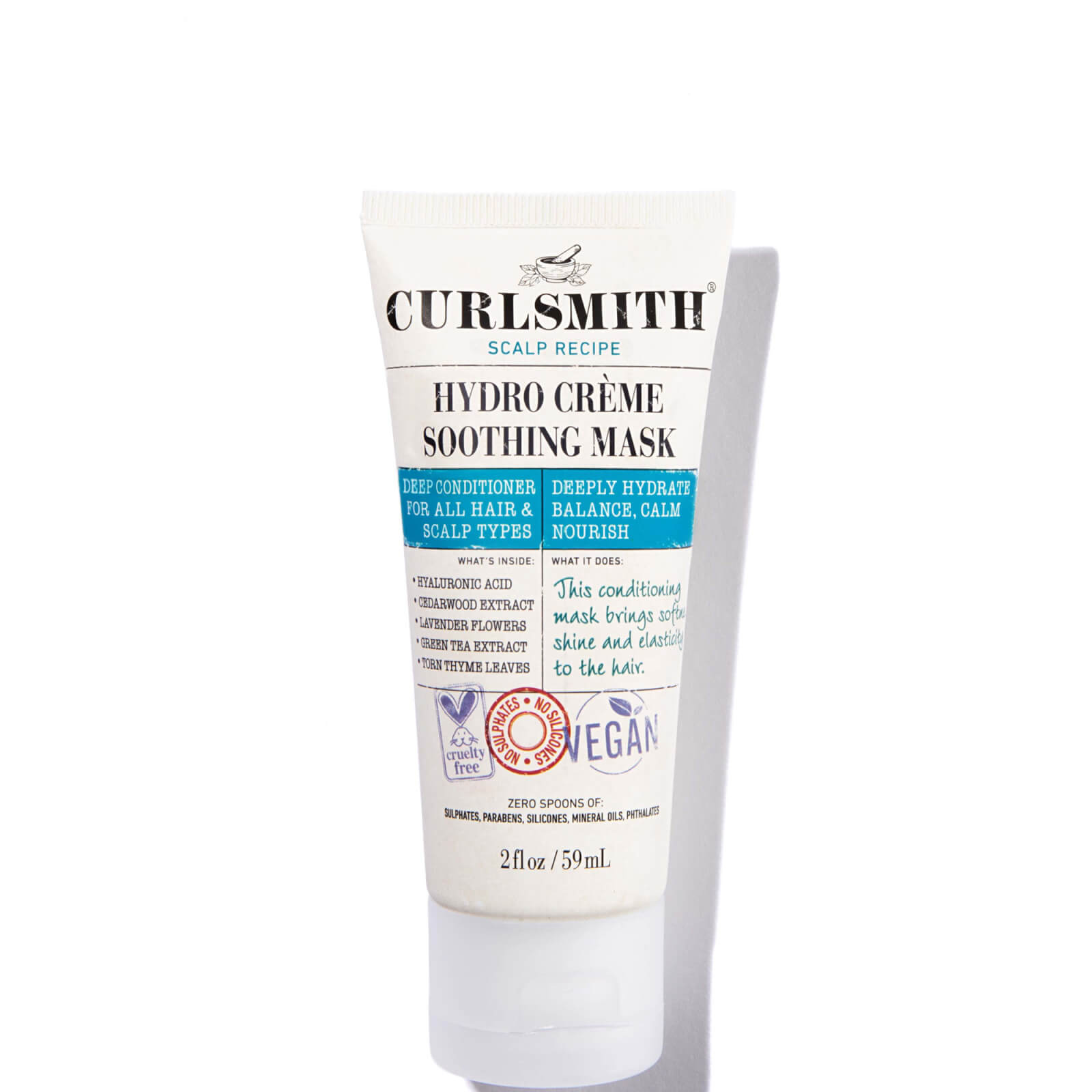 Photos - Facial Mask Curlsmith Hydro Crème Soothing Mask Travel Size 59ml 13063748583523