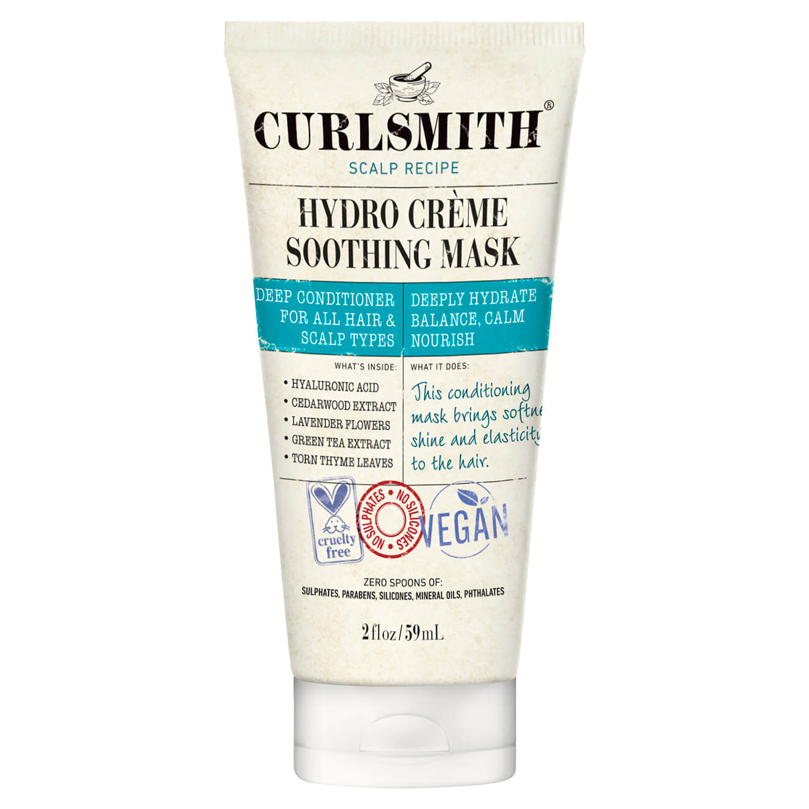 Curlsmith Hydro Crème Soothing Mask Travel Size 59ml