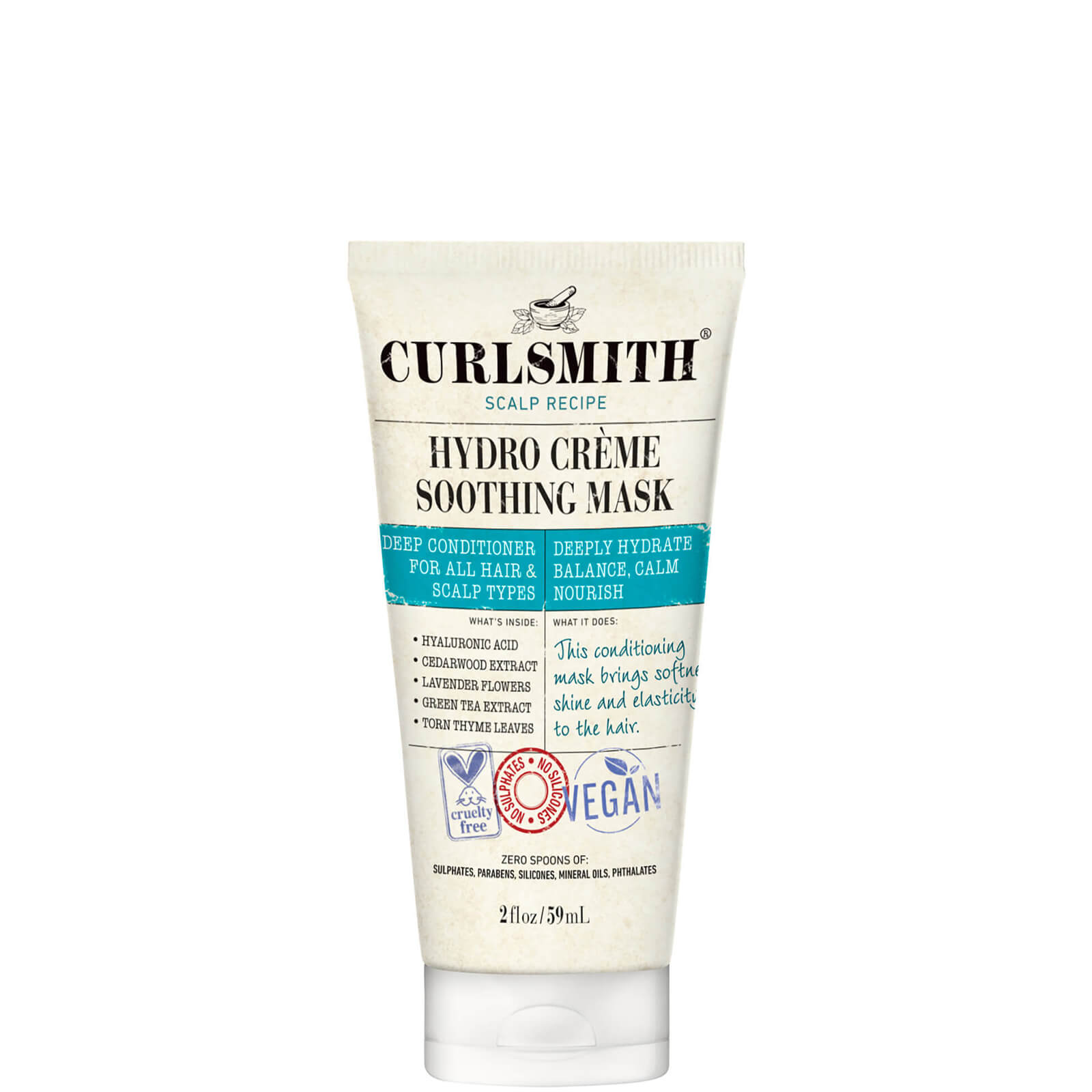 Curlsmith Hydro Crème Soothing Mask Travel Size 59ml
