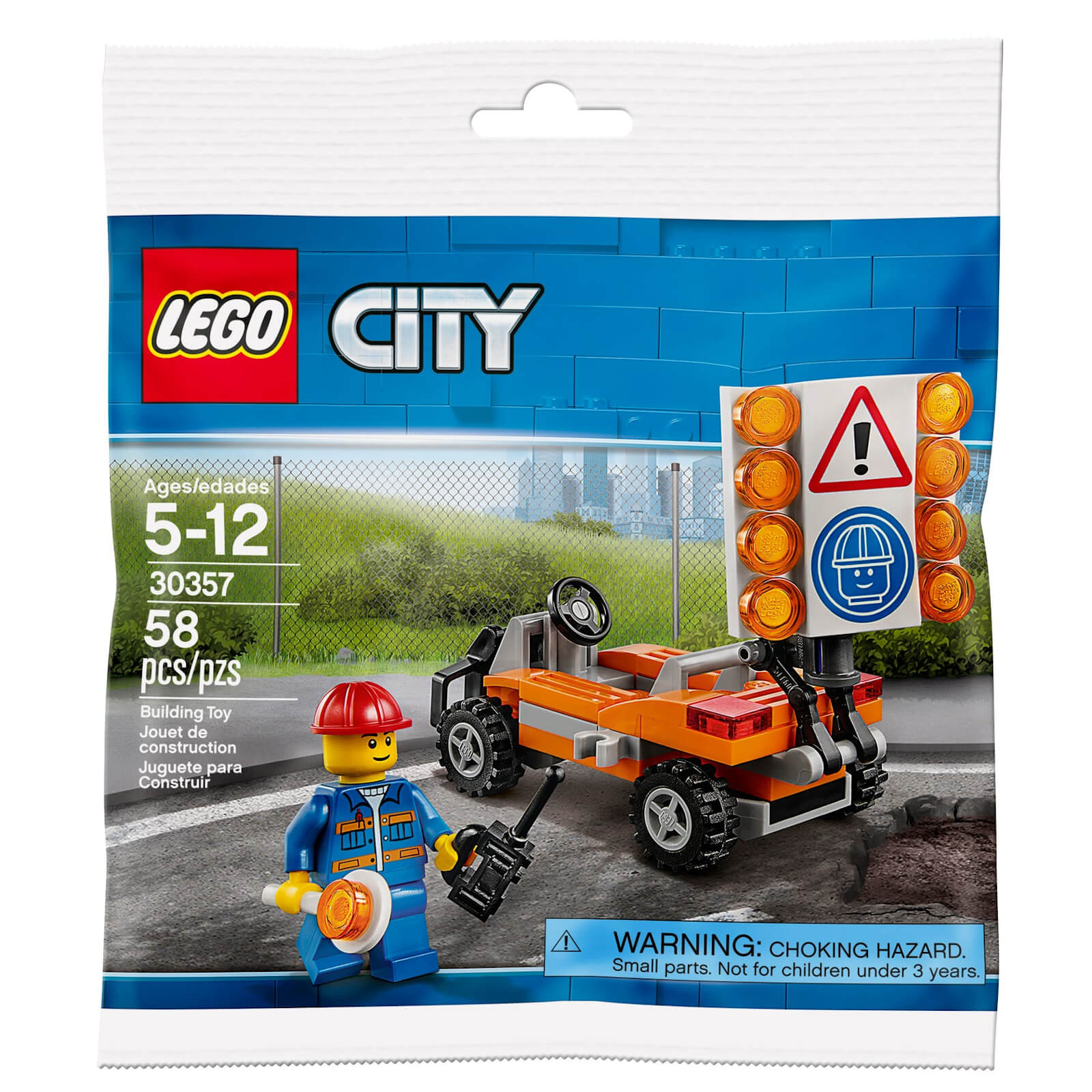 LEGO City: Road Worker Mini Figure (30357)