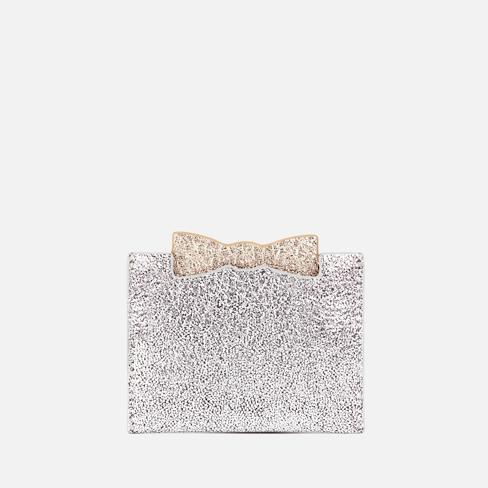 Ted Baker Women's Mellan Slotted Bow Pull Out Mirror Card Holder - Silver