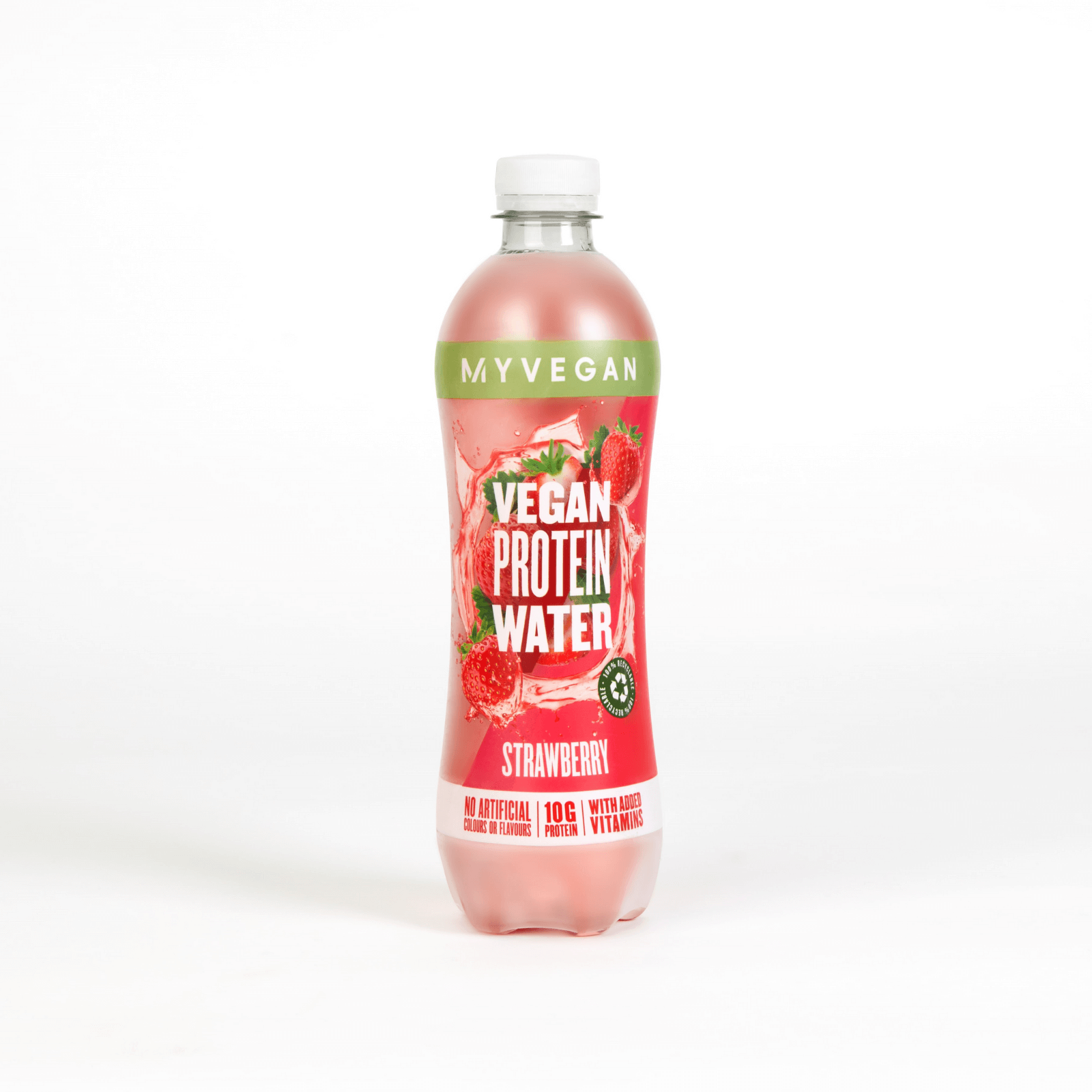 Vitamins & Supplements Vegan Protein Water (Sample) - 500ml - Bottle - Strawberry