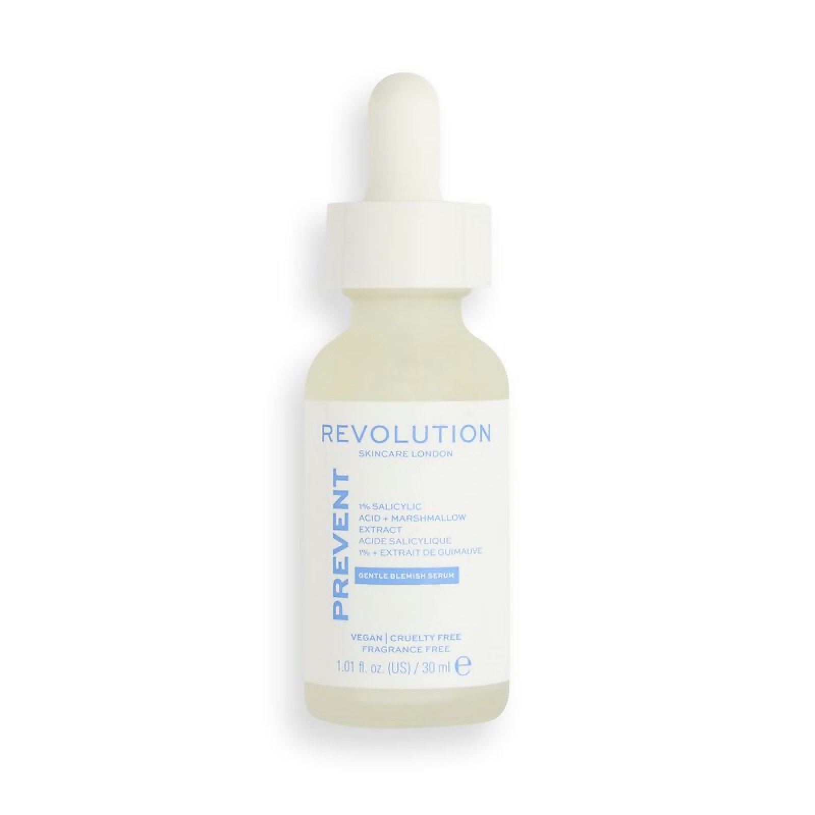 

Revolution Skincare 1% Salicylic Acid & Marshmallow Extract Gentle Blemish Serum 30ml