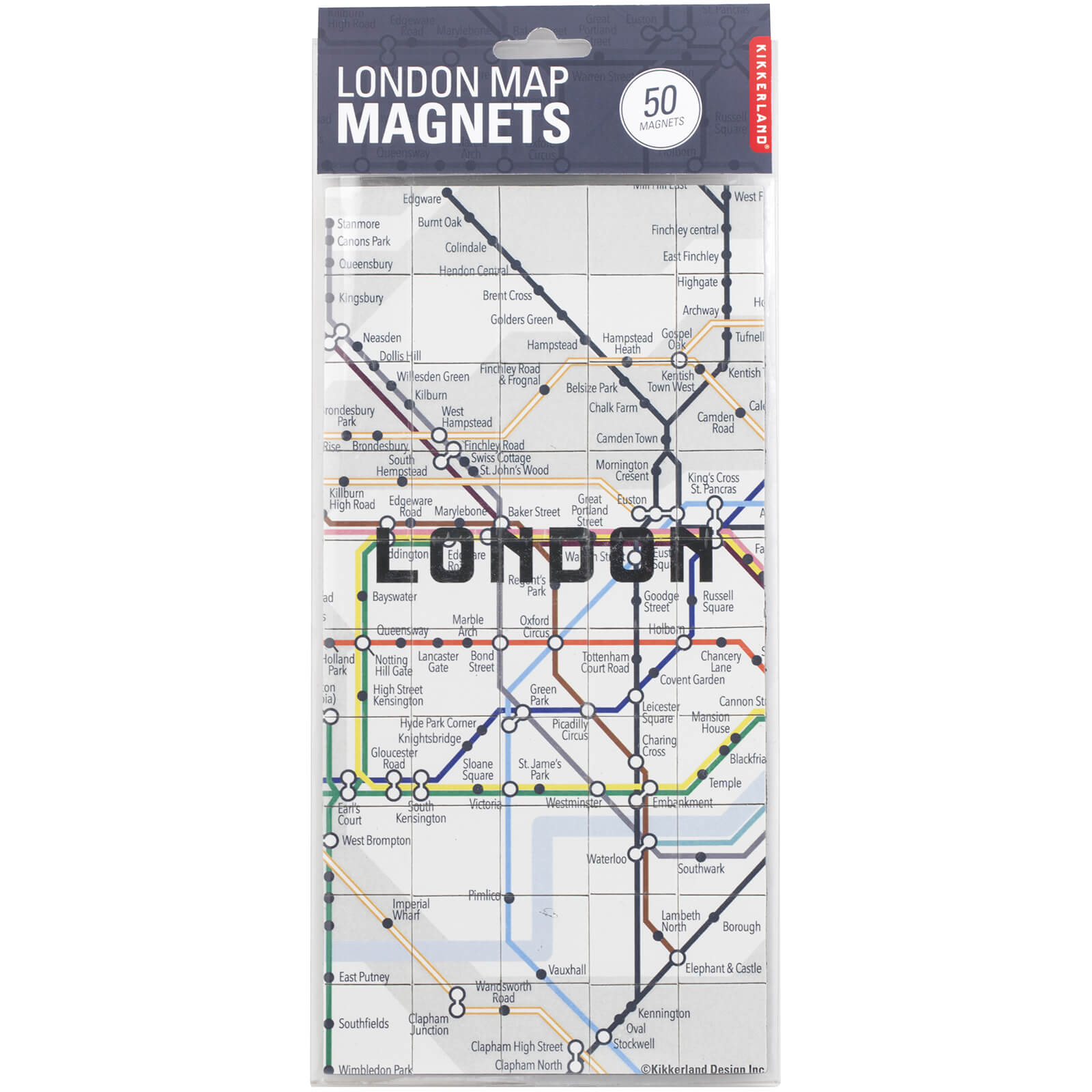Image of Kikkerland London Map Magnets