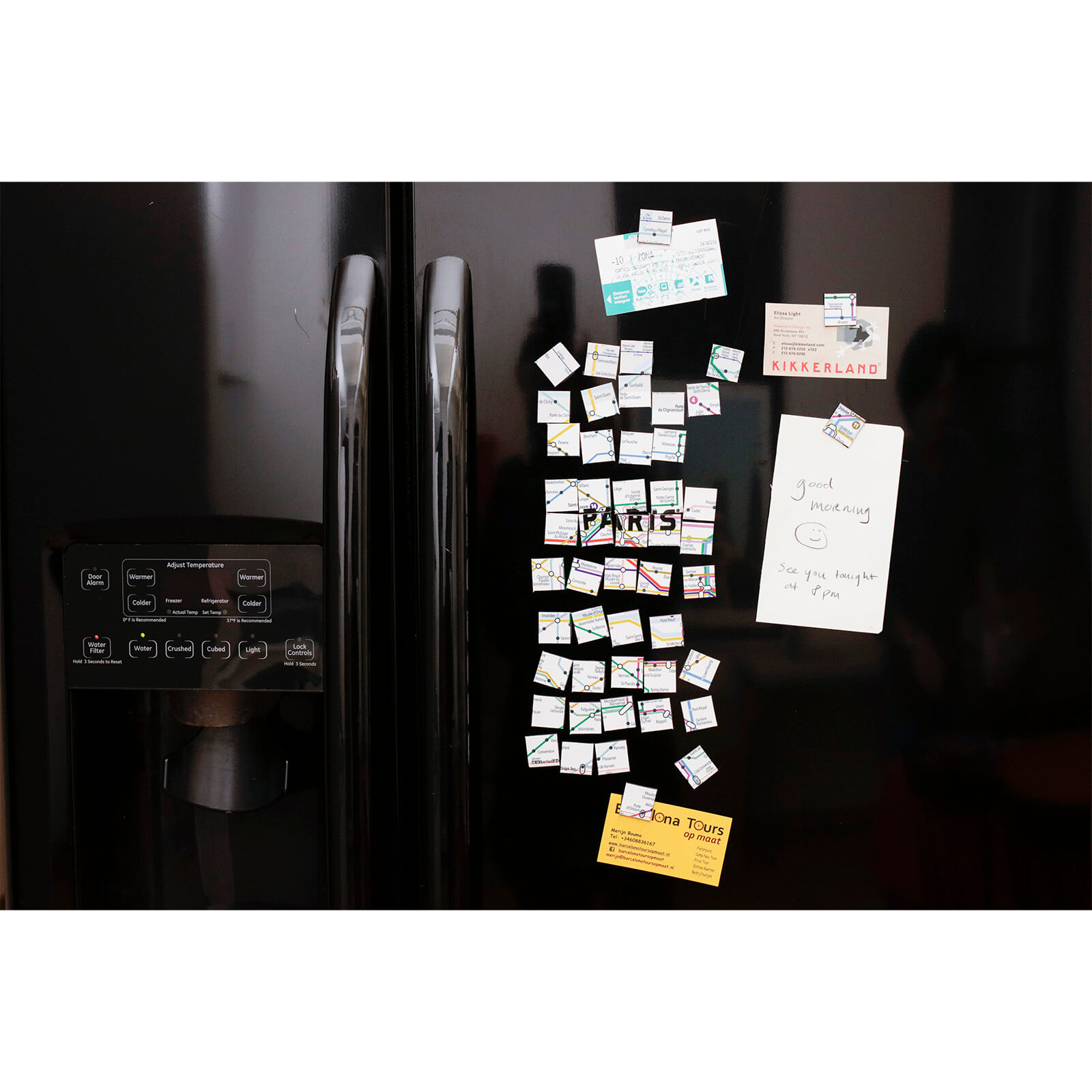 Kikkerland Paris Map Magnets