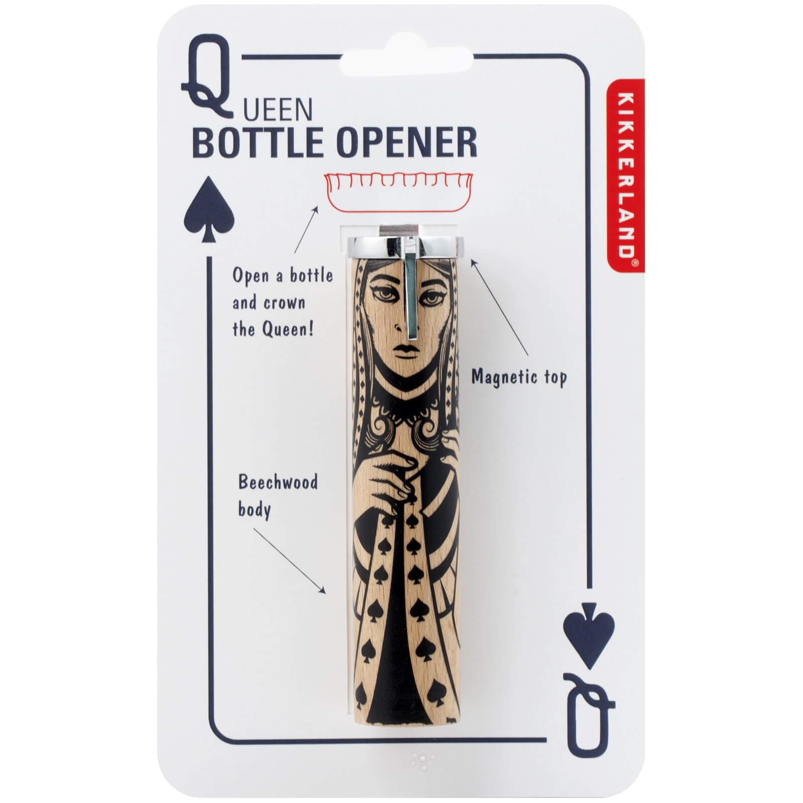 Kikkerland Queen Bottle Opener