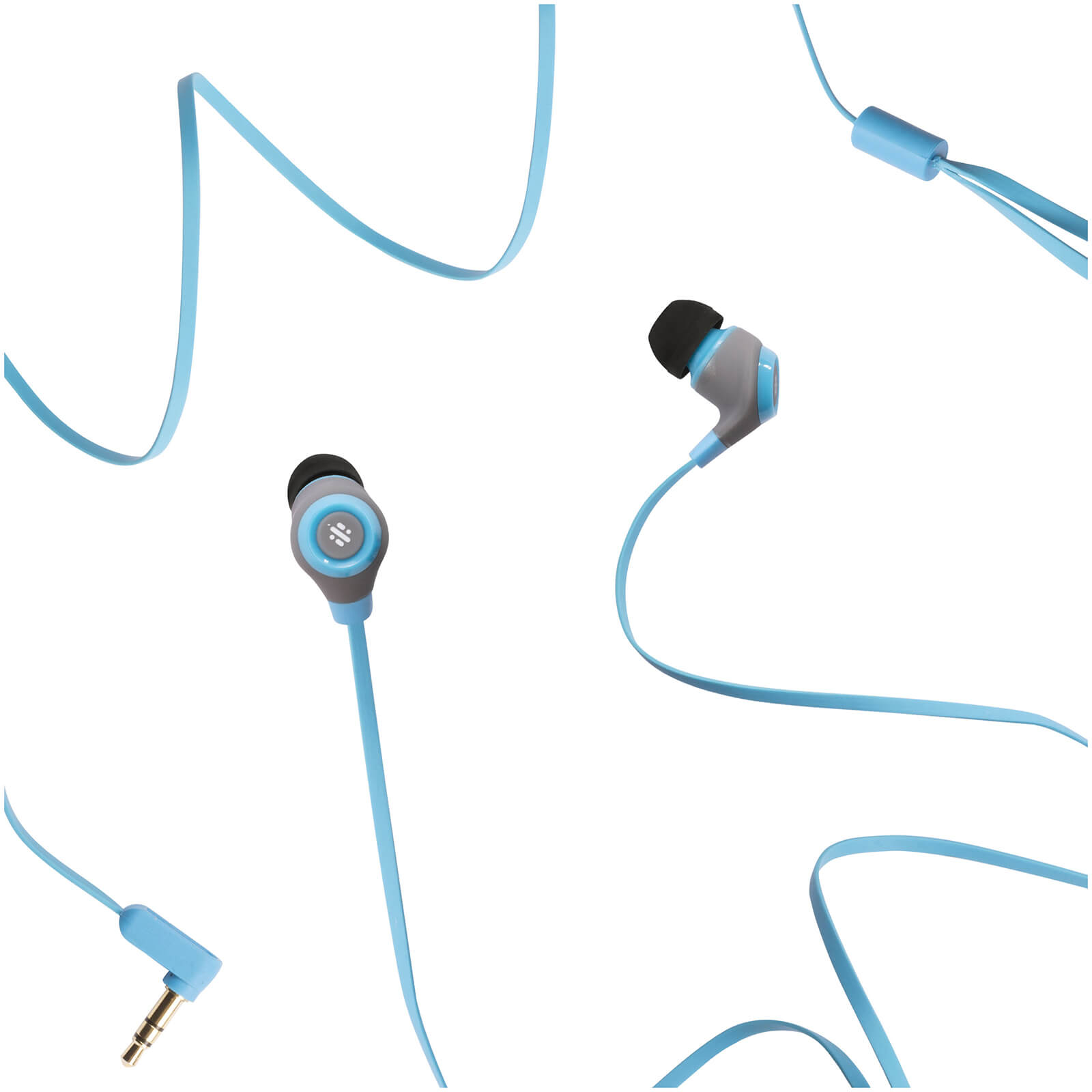 Image of Swipe Note Wired Earphones - Blue