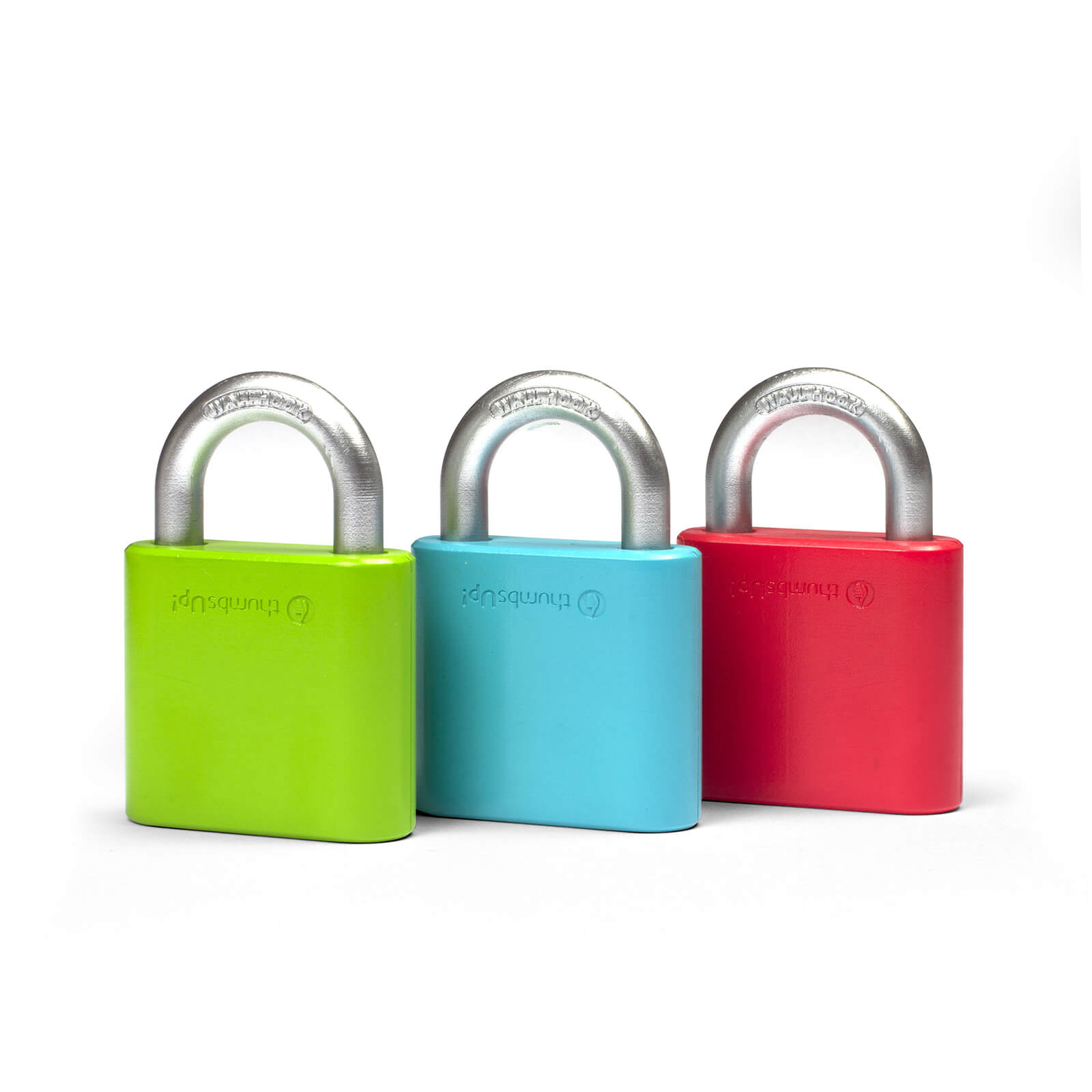 Click to view product details and reviews for Thumbs Up Padlock Wall Hooks 3 Pack.