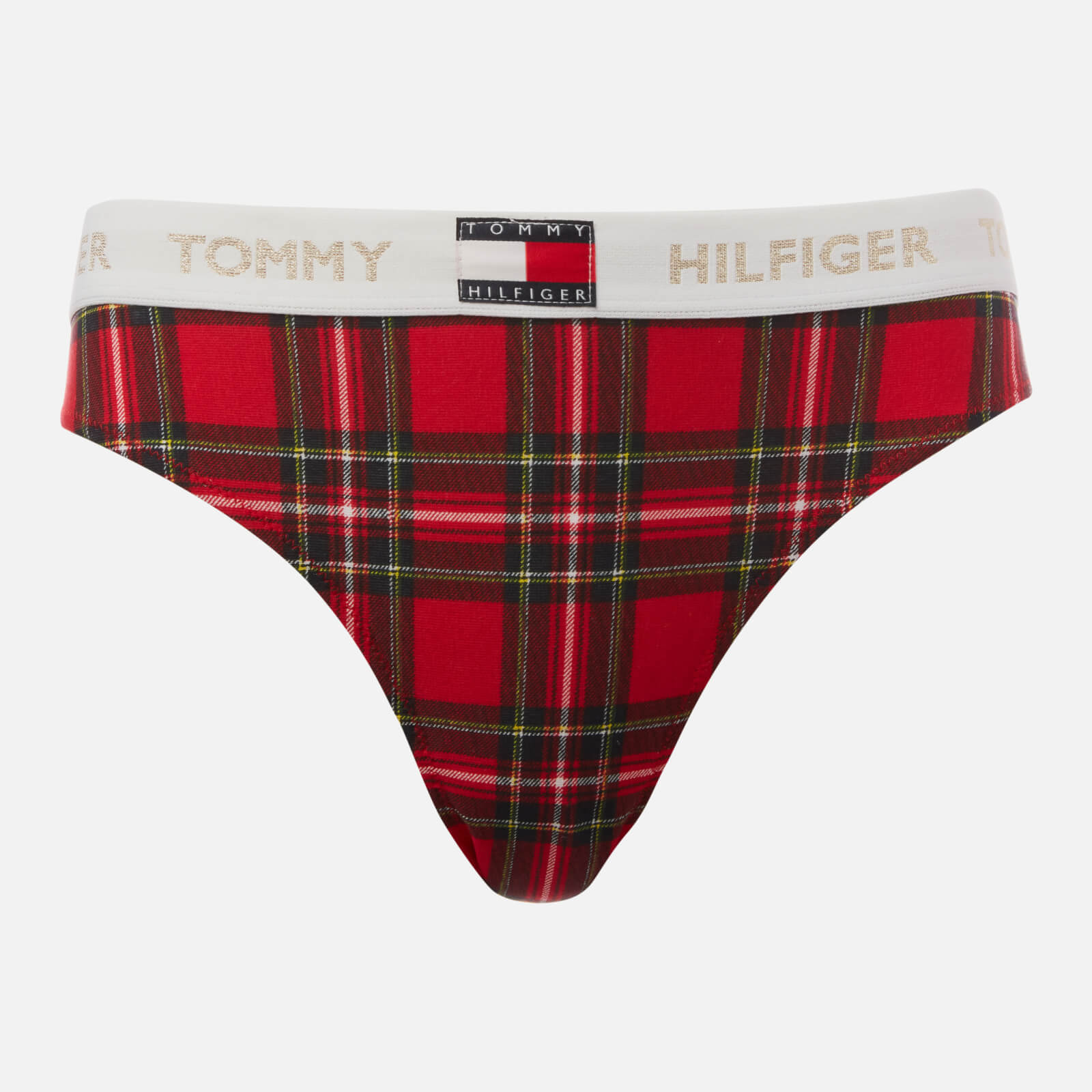 Tommy Hilfiger Women's Bikini Print - Tartan Red - XS