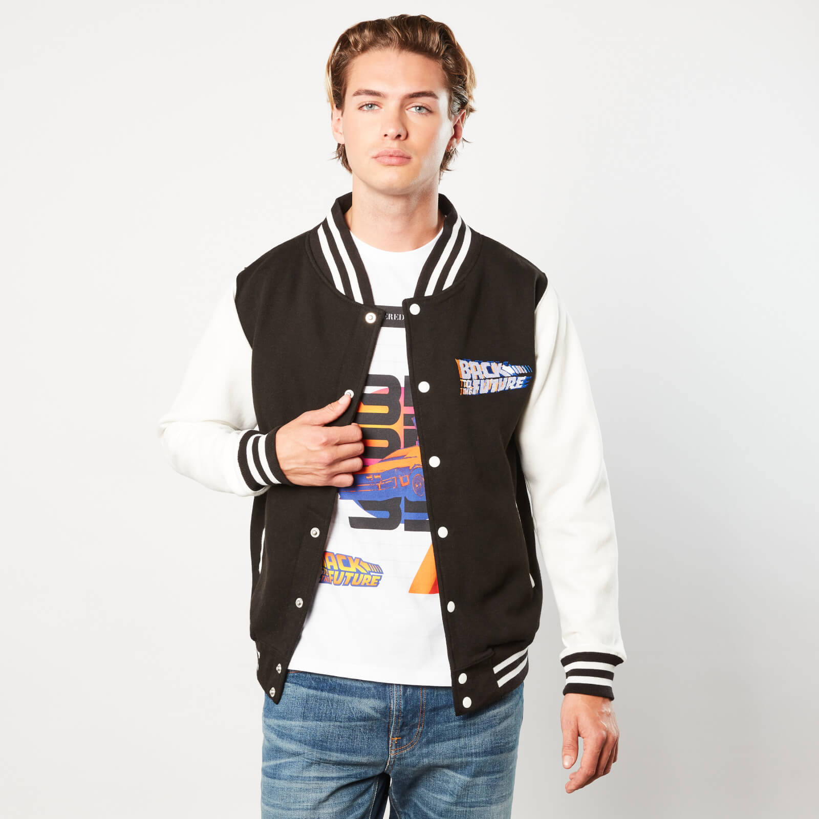 

Retour vers le Futur Veste Teddy - Noir / Blanc - S