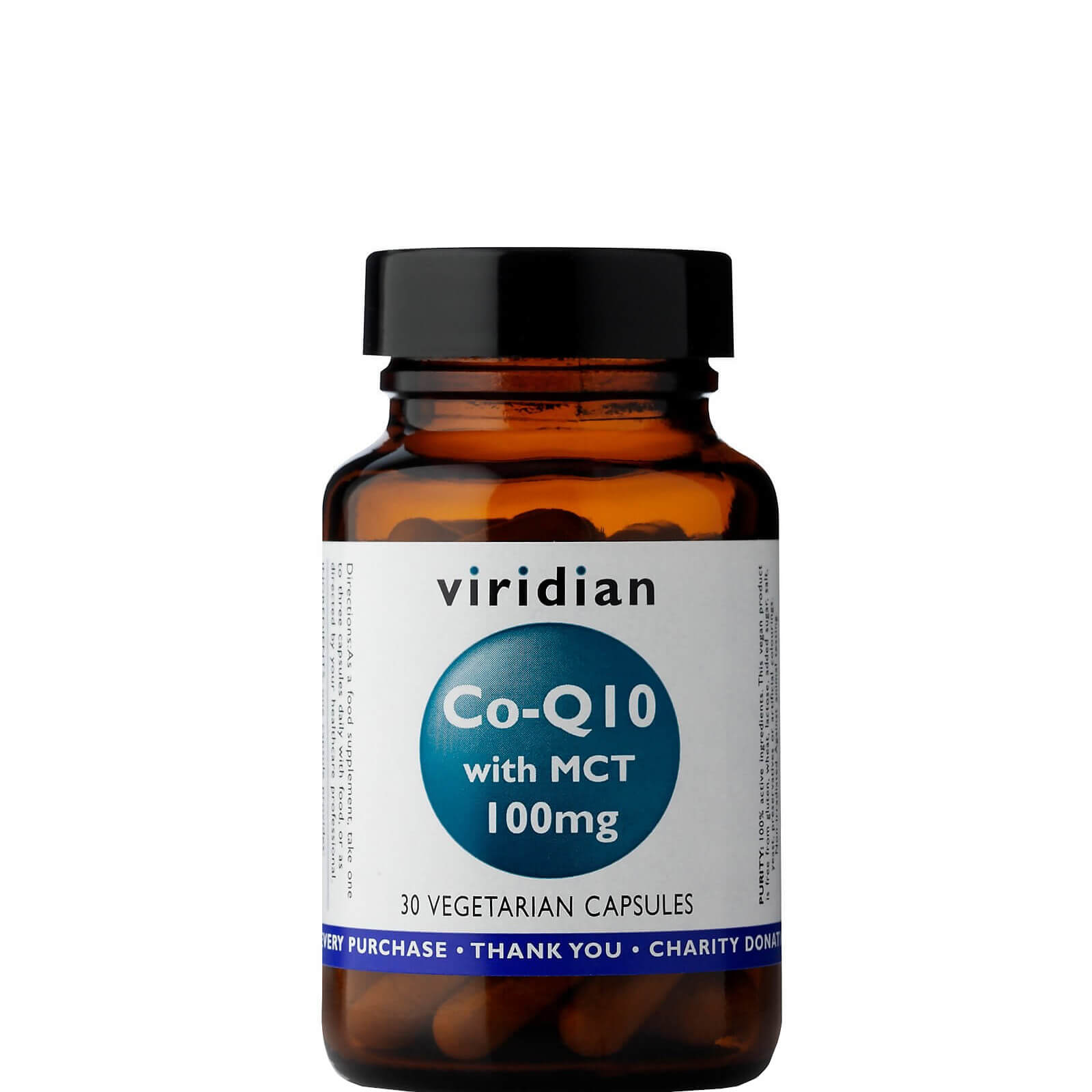 Co-Enzyme Q10 100mg with MCT Veg Caps - 30 Capsules