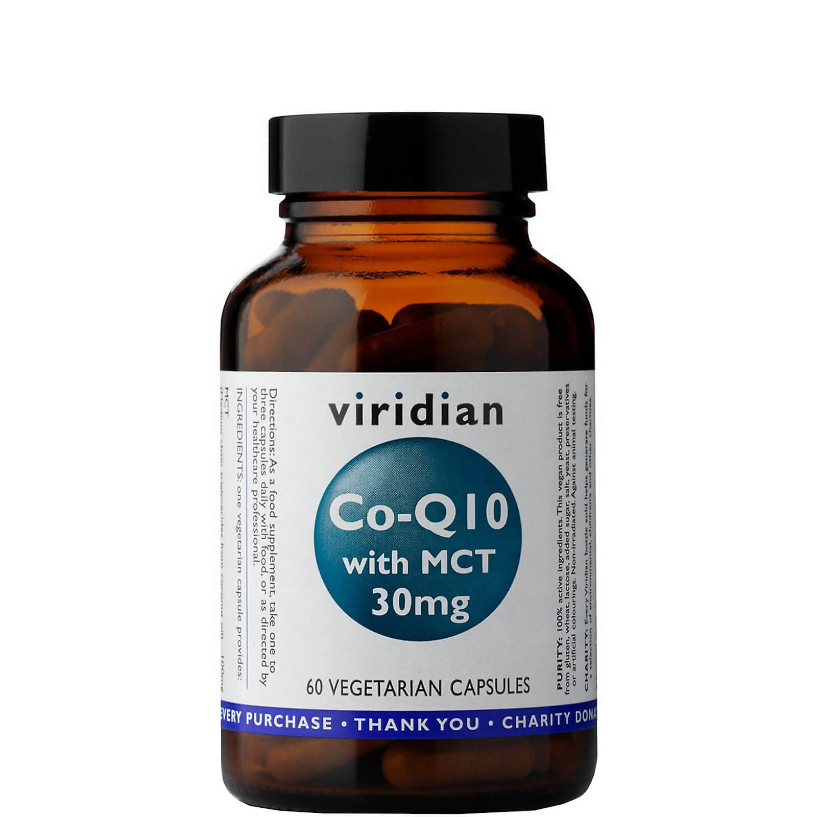 Co-Enzyme Q10 30mg with MCT Veg Caps - 60 Capsules