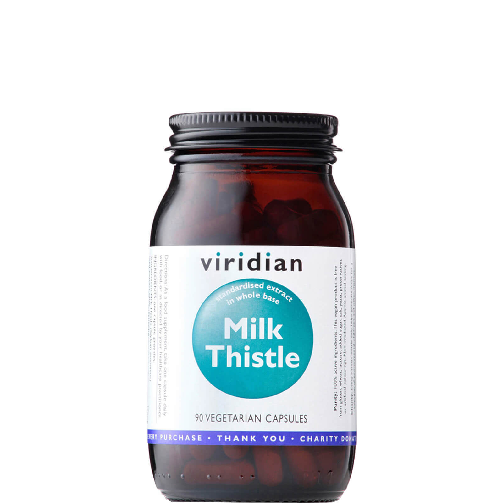 Milk Thistle Herb Seed Extract Veg Caps - 90 Capsules