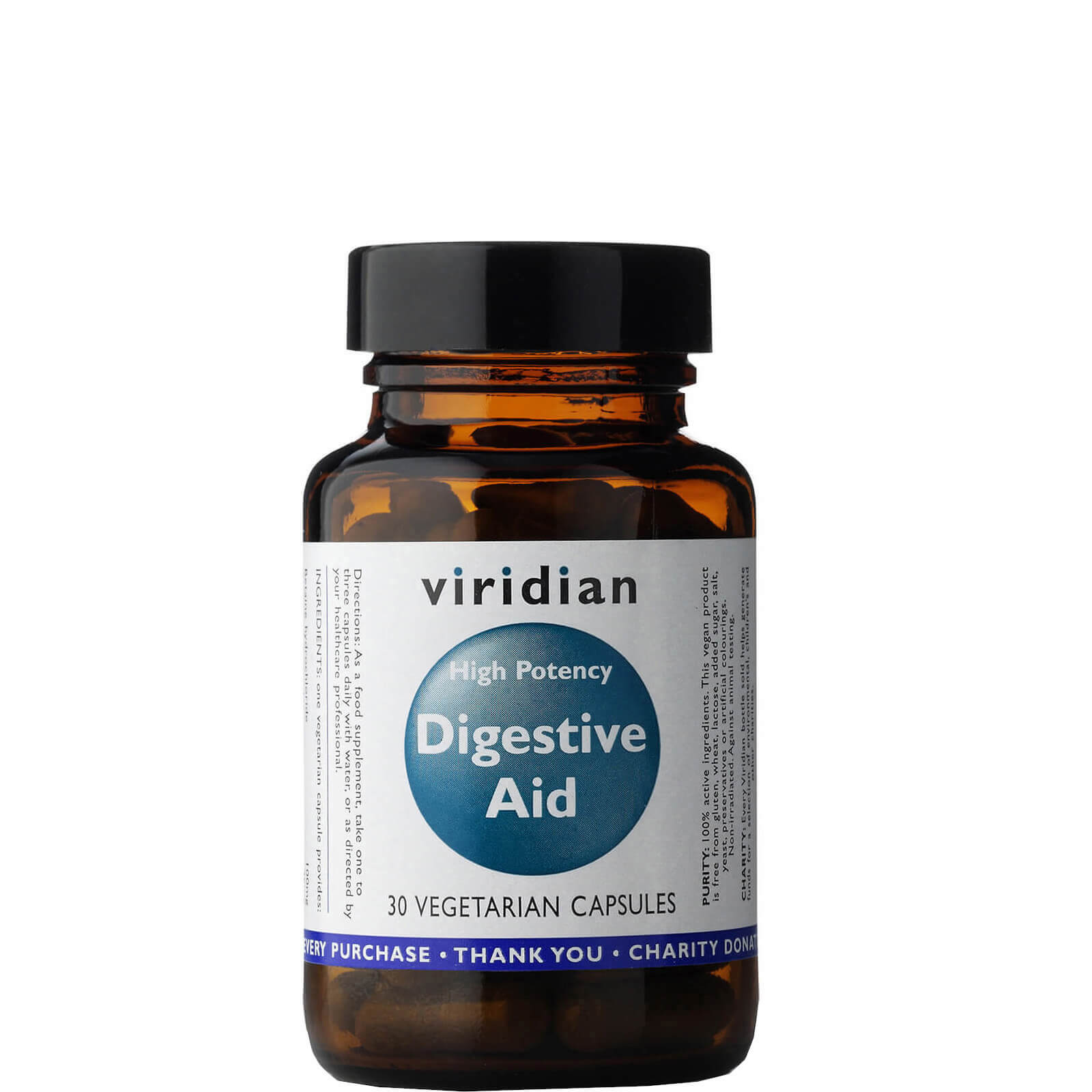 High Potency Digestive Aid Veg Caps - 30 Capsules