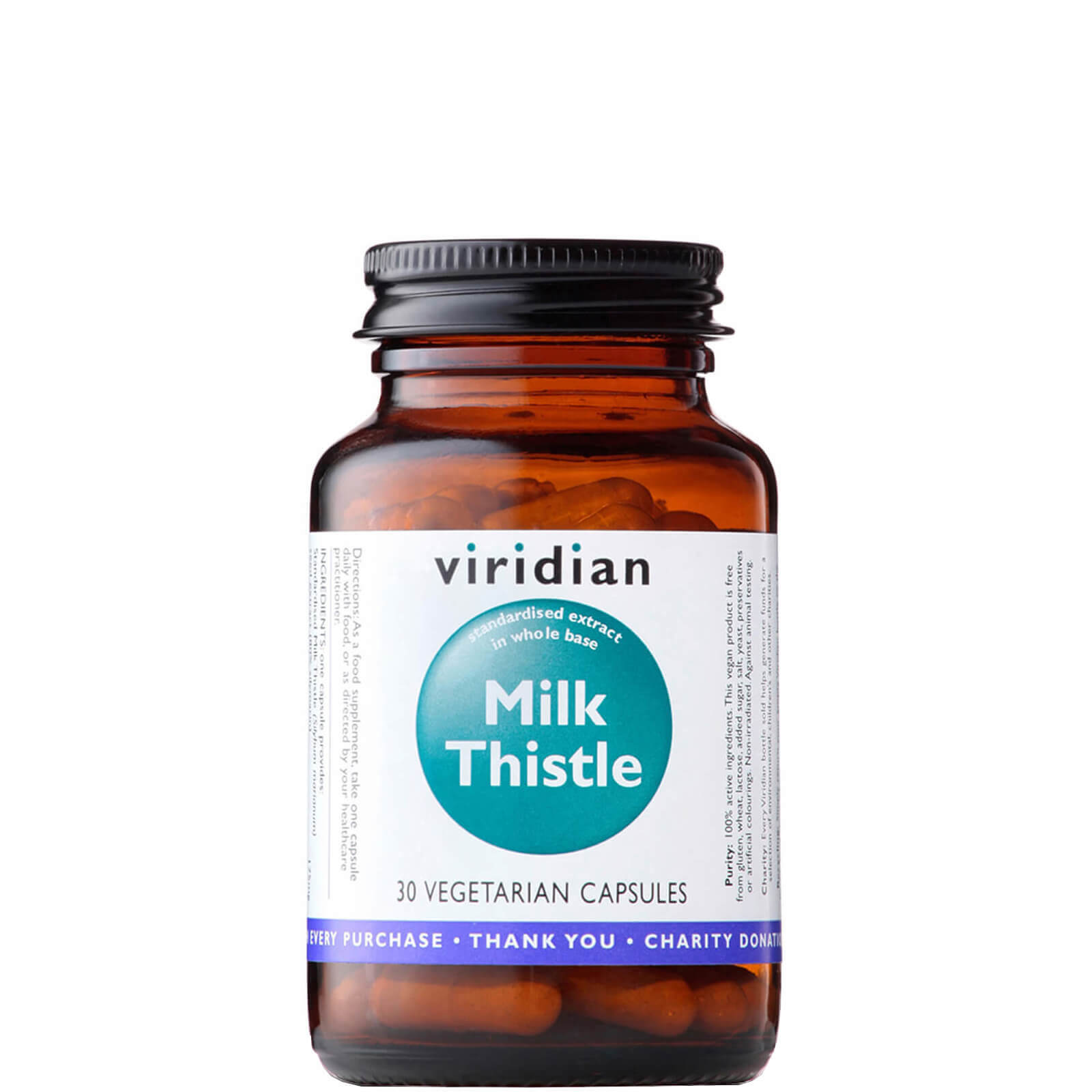 Milk Thistle Herb Seed Extract Veg Caps - 30 Capsules