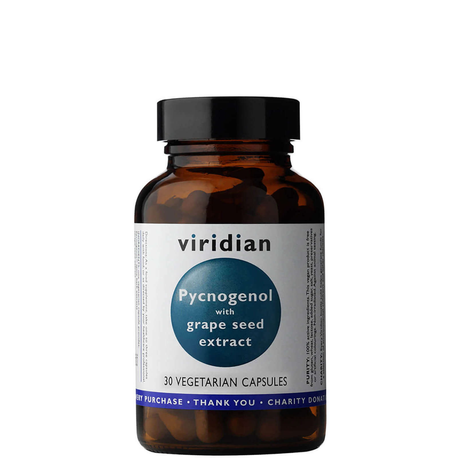 Pycnogenol 26mg with Grape Seed Extract 24mg Veg Caps - 30 Capsules