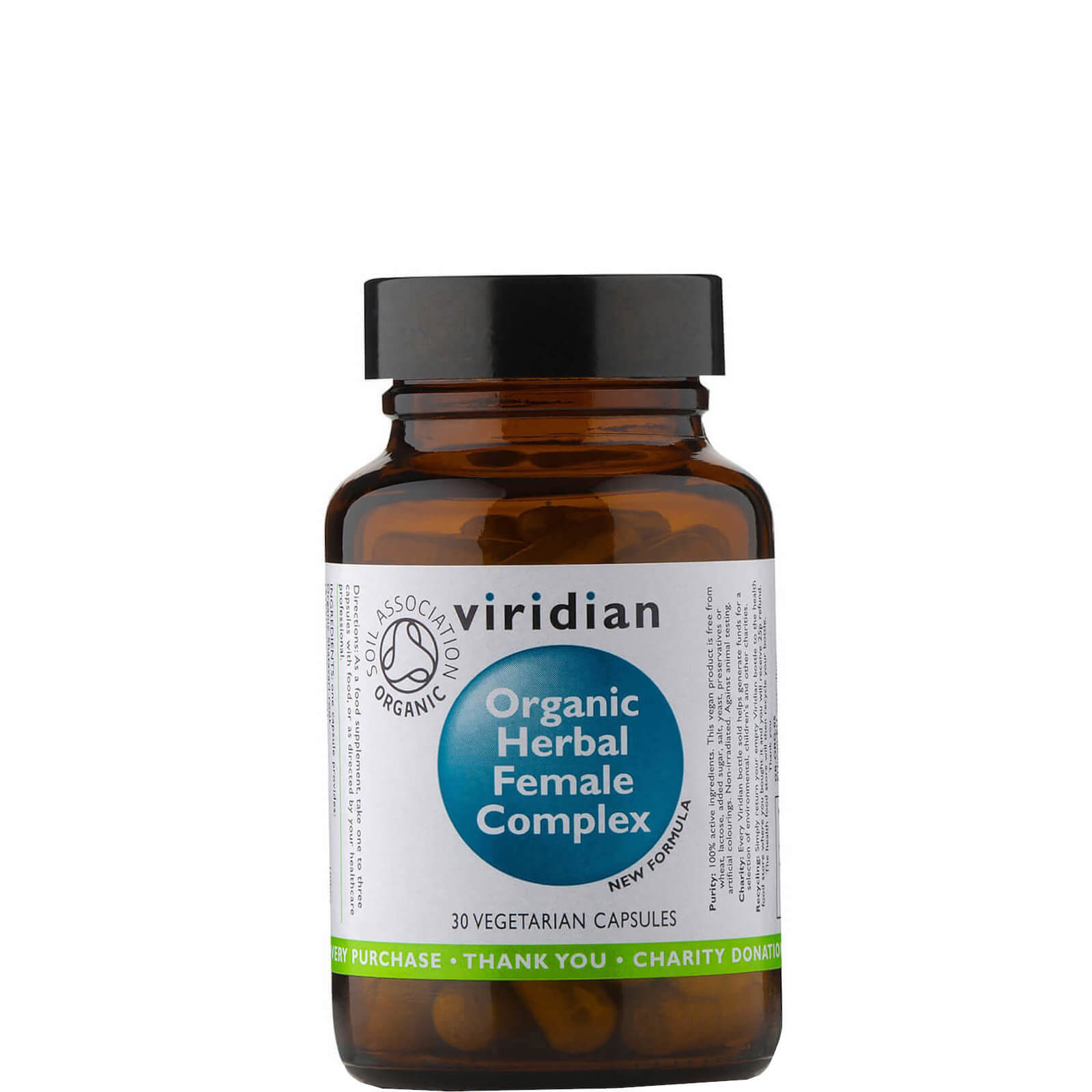 Organic Herbal Female Complex Veg Caps - 30 Capsules