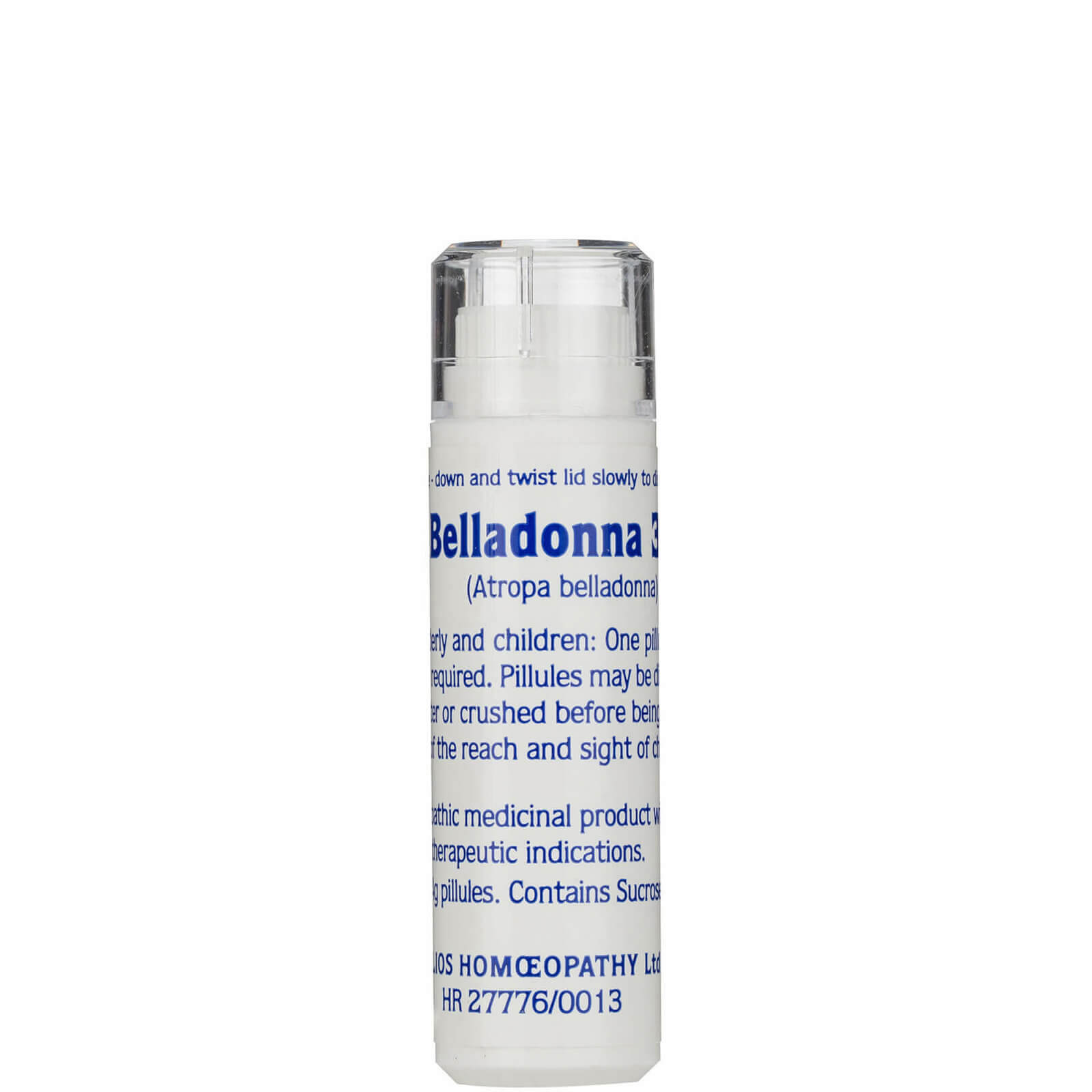 Belladonna 30C Helios Homoeopathic Remedy - 100 Pills