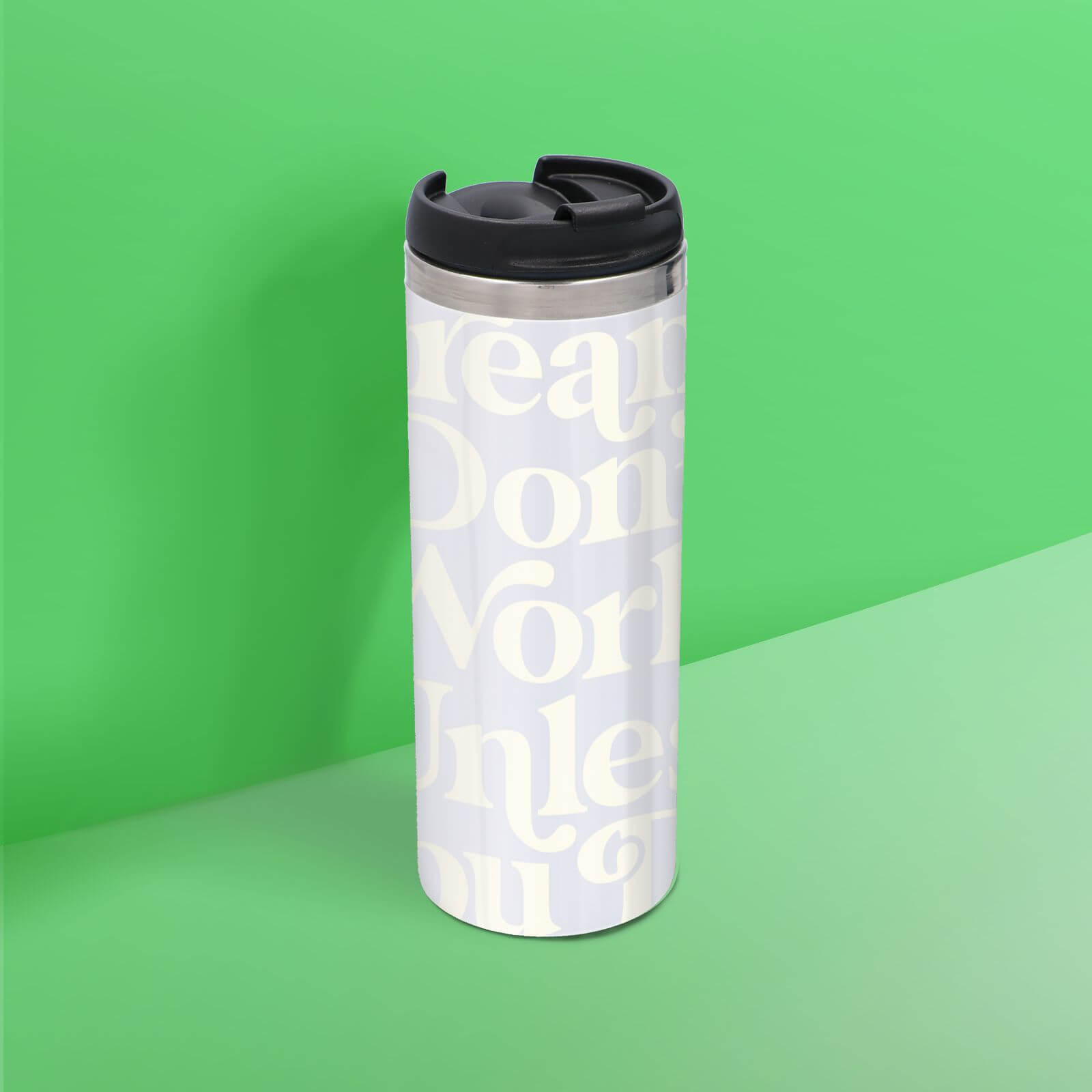 The Motivated Type Dreams Don't Work Unless You Do Thermo Travel Mug