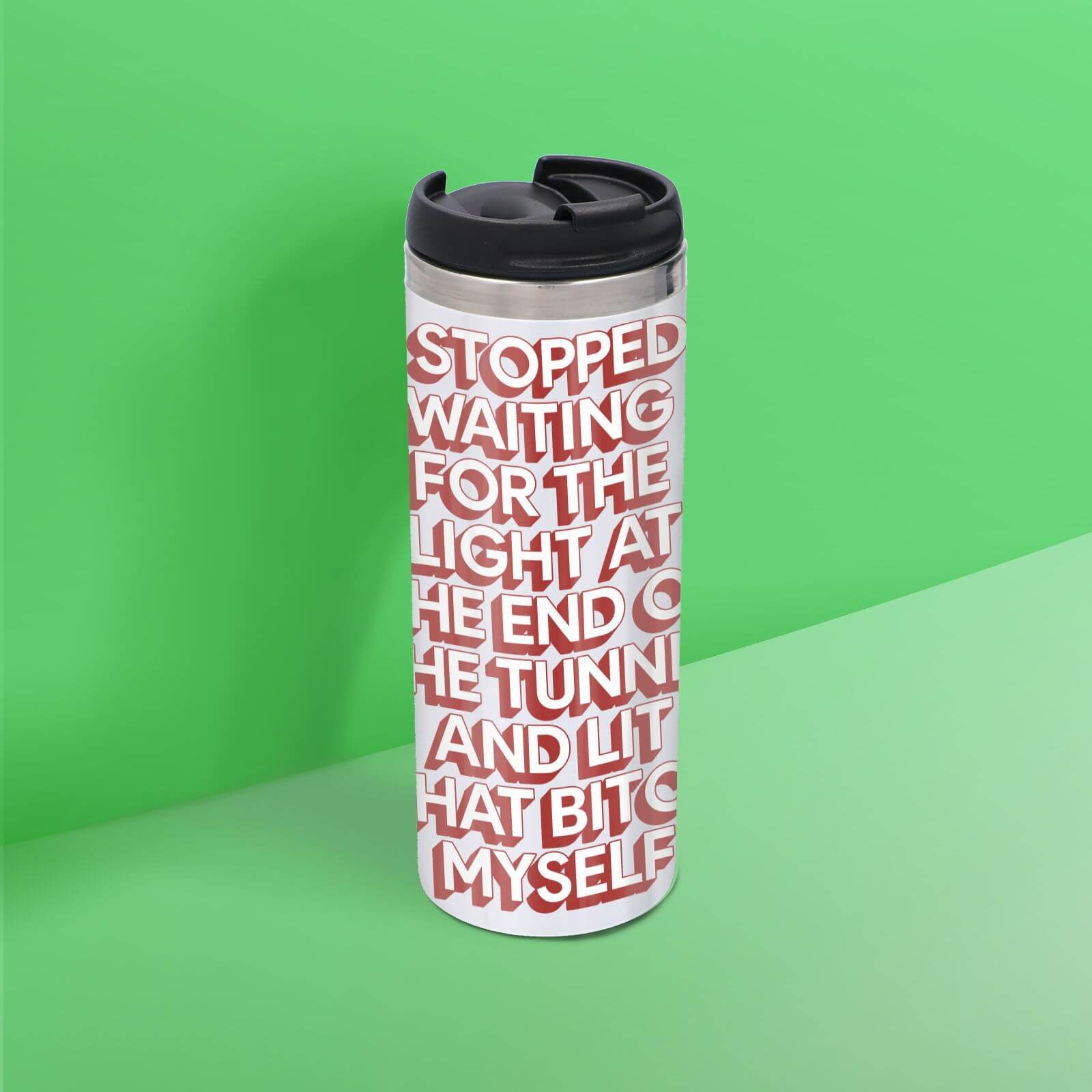 The Motivated Type I Stopped Waiting For The Light Thermo Travel Mug