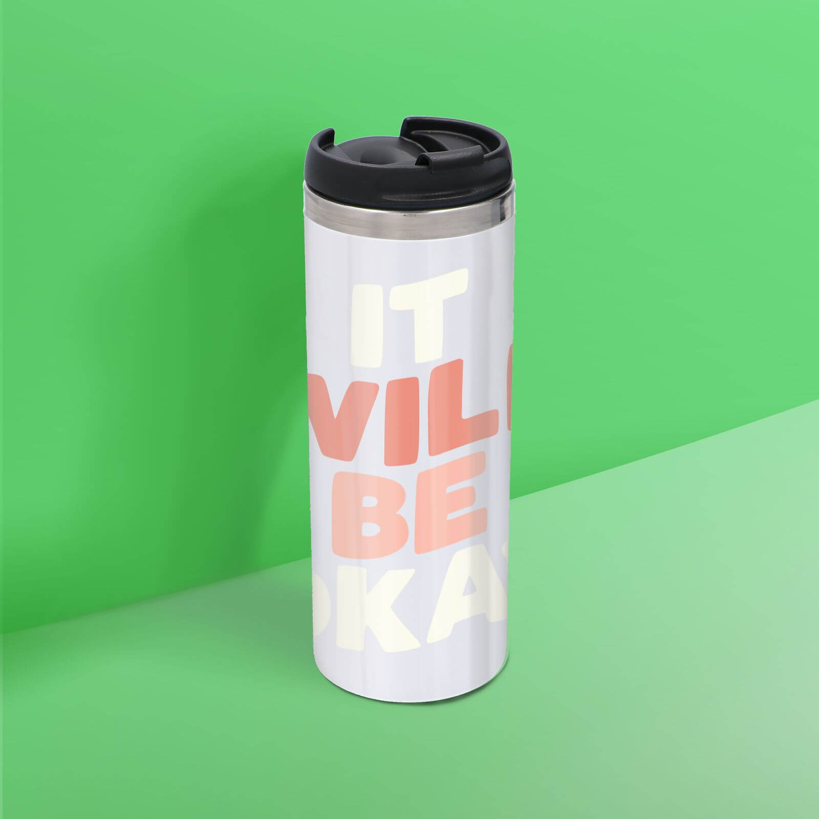 The Motivated Type It Will Be Okay Thermo Travel Mug