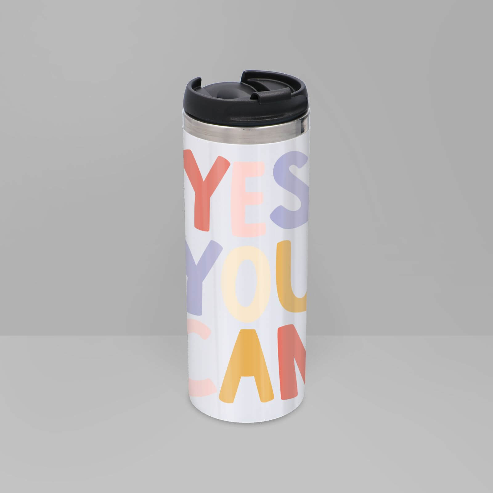 The Motivated Type Childish Yes You Can Thermo Travel Mug