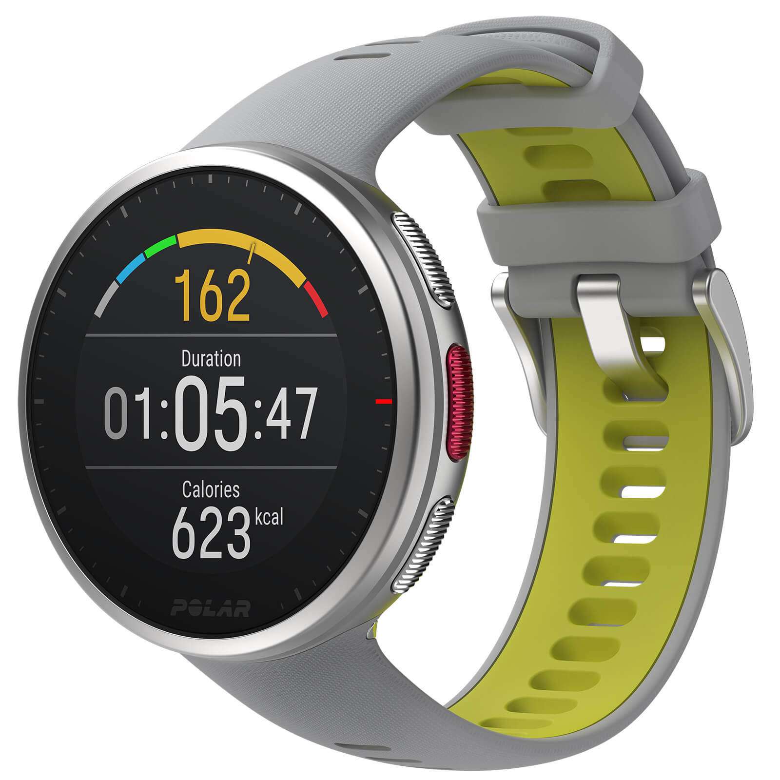 Image of Polar Vantage V2 GPS Multisport Watch - Grey/Lime