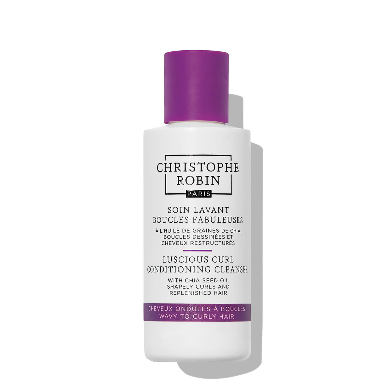 Shop Christophe Robin Luscious Curl Conditioning Cleanser With Chia Seed Oil 75ml