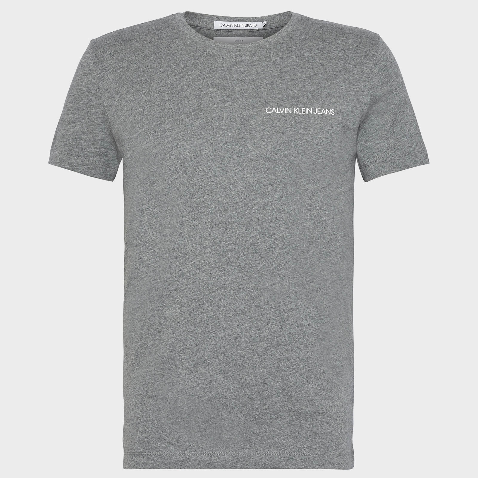 Calvin Klein Jeans Men's Institutional Logo T-Shirt - Grey Heather - L