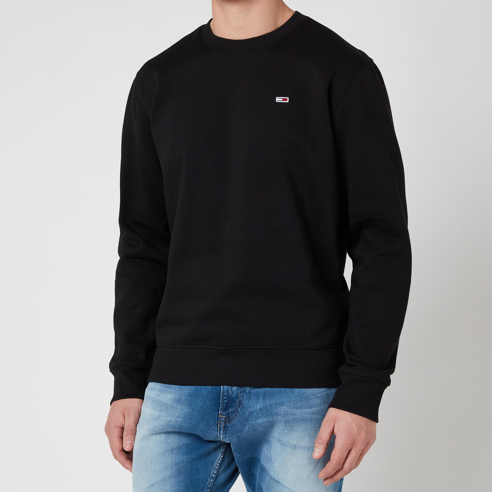 Tommy Jeans Men's Regular Fleece Crewneck Sweatshirt - Black - M