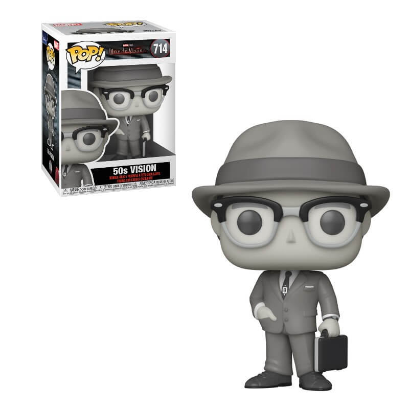 Marvel WandaVision 50's Vision (Black & White) Pop! Vinyl Figure