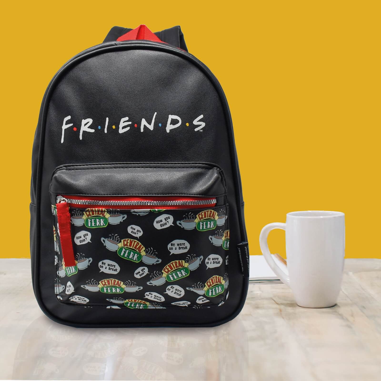 Click to view product details and reviews for Friends Pu Leather Backpack.