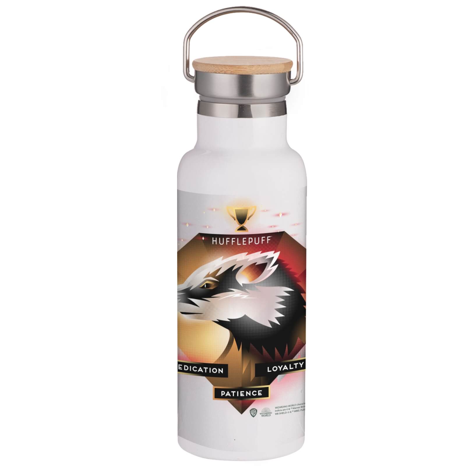 Harry Potter Hufflepuff Chromatherapy Portable Insulated Water Bottle - White