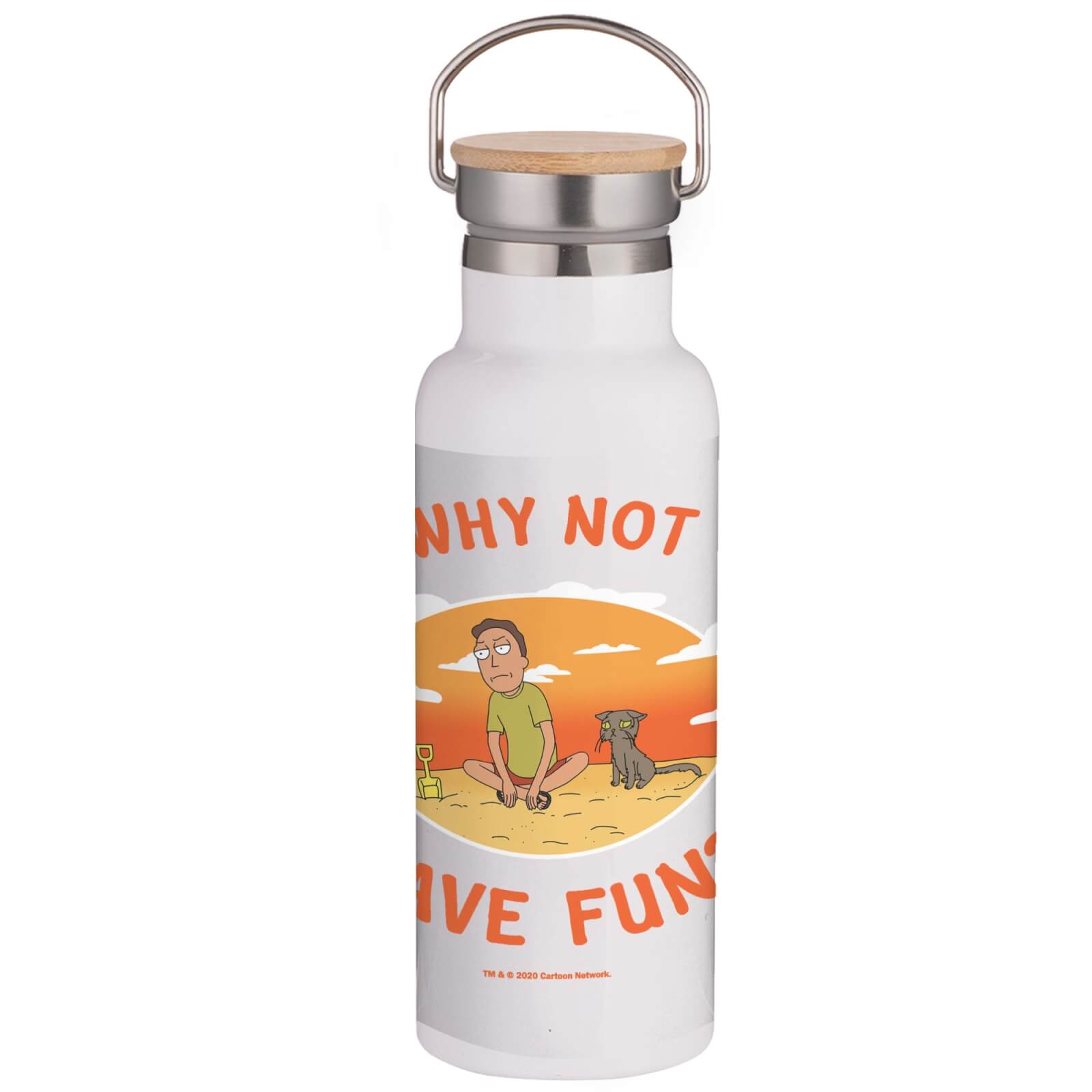 

Rick & Morty Why Not Have Fun Portable Insulated Water Bottle - White