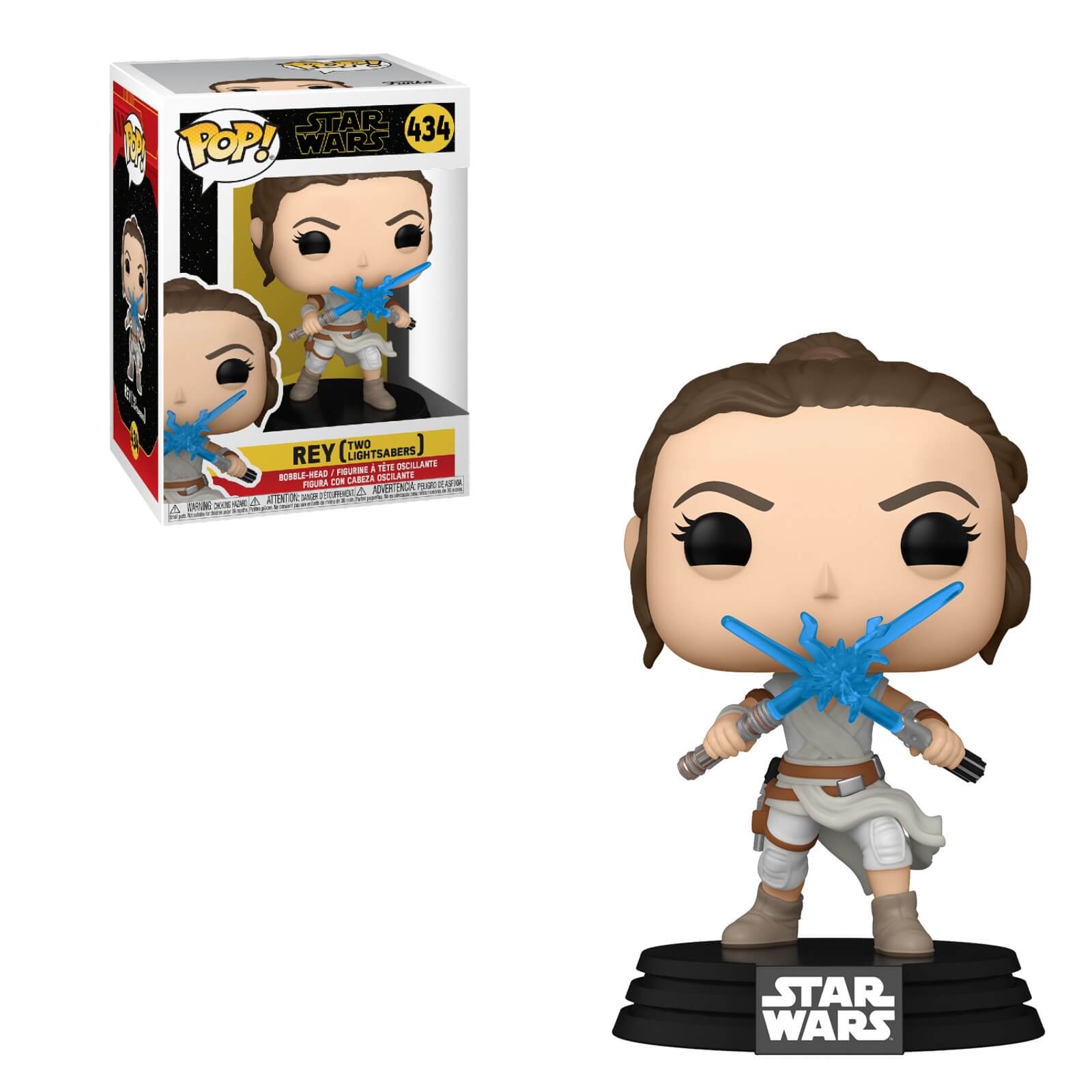 Click to view product details and reviews for Star Wars The Rise Of Skywalker Rey W 2 Lightsabers Funko Pop Vinyl.