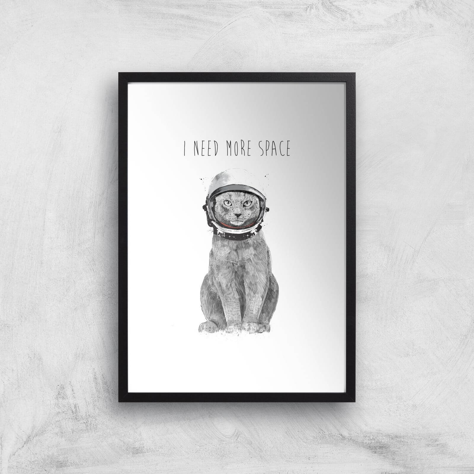 I Need More Space Giclee Art Print - A3 - Black Frame